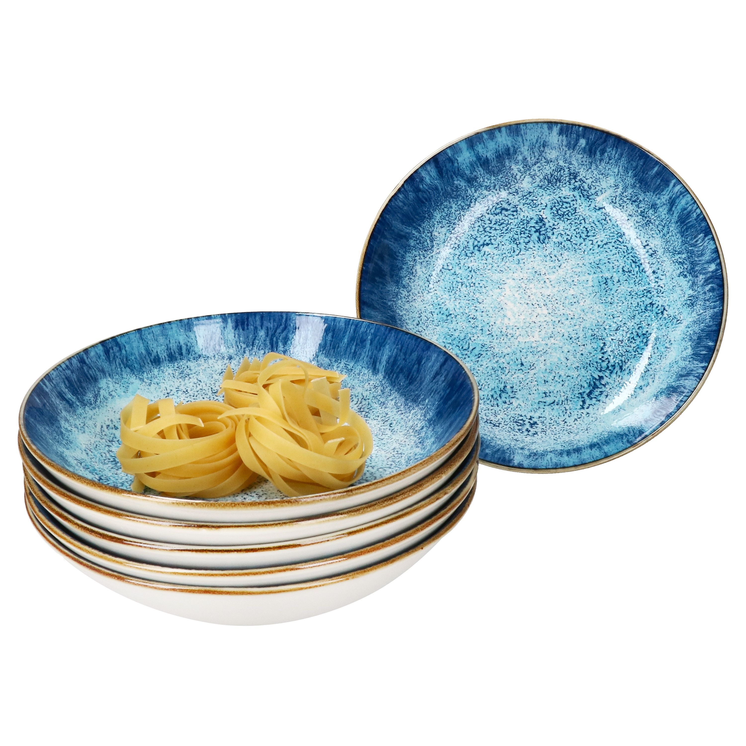 Image of 6pcs Marina Soup Plate Set For 6 People Made Of Porcelain - 24324286