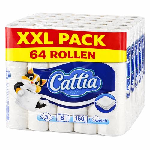 Toilet Paper 64 Rolls, 150 Sheets Per Roll - 3-Layer Toilet Paper Bulk Pack - 8X8 Rolls of Toilet Paper Suitable for Toilet Paper Holders - Toilet Paper - Camping Toilet Paper -