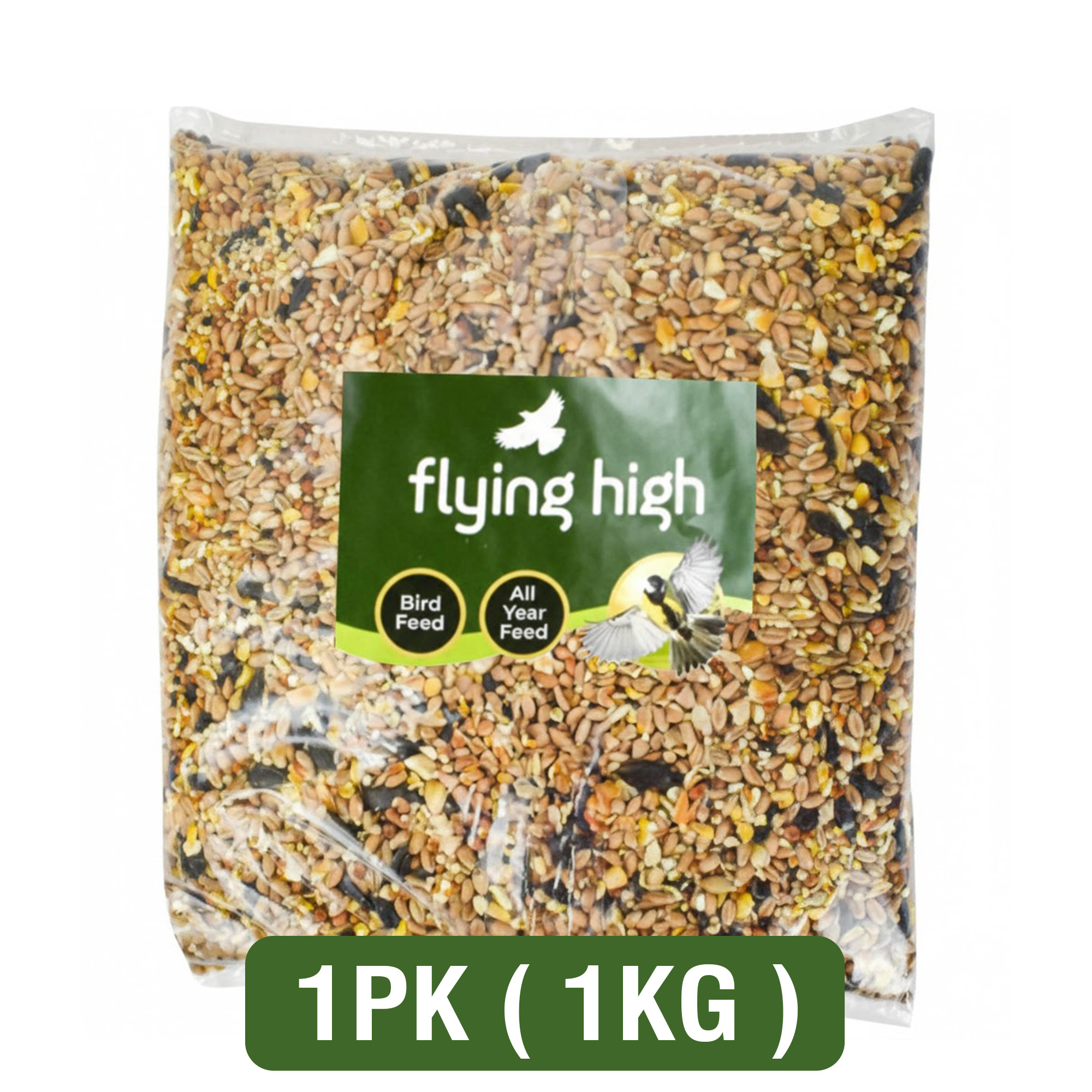 TEMU 1kg Flyinghigh Wild Bird Feed Mix 1 Pack | Premium All-year Bird Food | High Energy Mixed Bird Food For | Garden Bird Food For Feeders & Tables