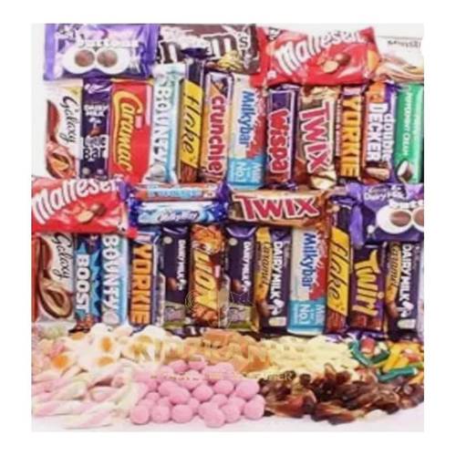 mega chocolate box hamper mixed 7pcs hamper bag