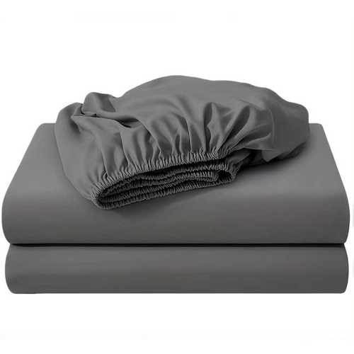 fORZA TEXTILES-25cm Deep Pocket Fitted Sheet – Durable Smooth Fabric with Secure All-Around Elastic, Easy Care Low Maintenance Bed Sheet Designed for a Perfect Mattress Fit, Wrinkle Resistant Finish, Stays Neatly in Place All Night, Ideal for Everyday Home Use in Single Double King and Super King Sizes