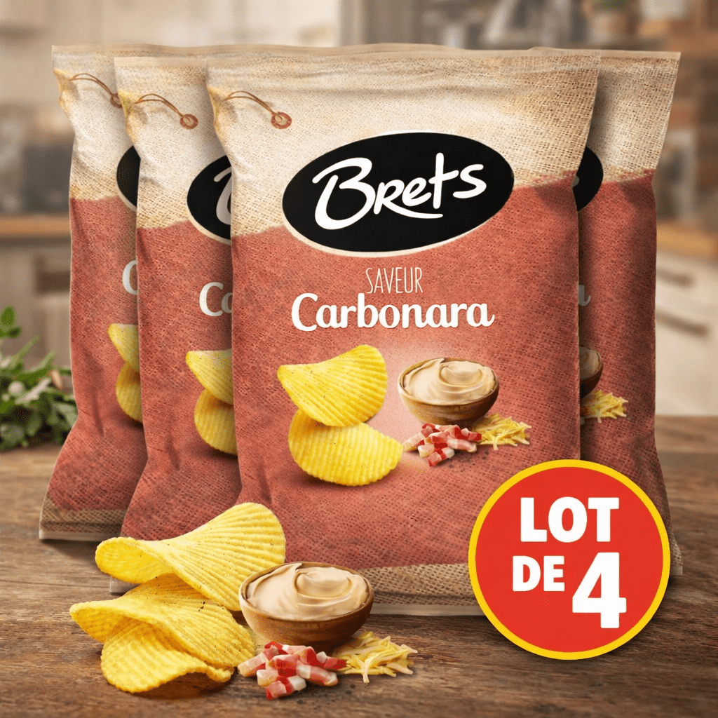 Chips Brets Carbonara - 4 X 125g