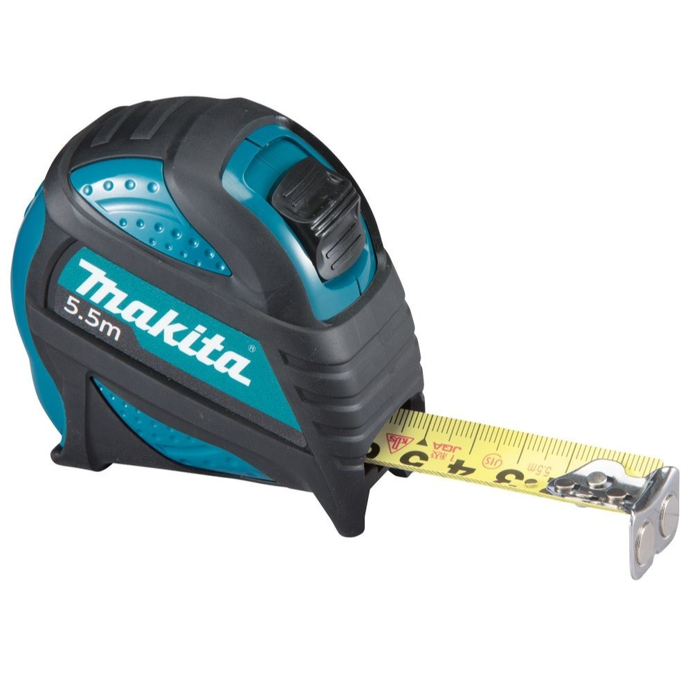 Image of Makita B-57146 Professional Tape Measure 5.5 M - Printed On Sides, Magnetic Hook, & Belt Clip