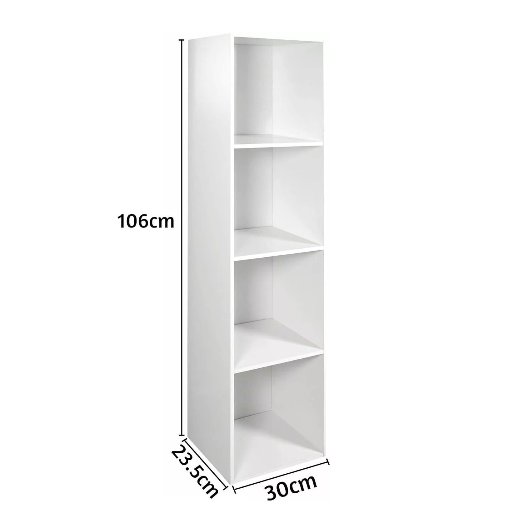 Homme Concept 2/3/4 Cube Storage Unit, Tall Narrow Bookcase
