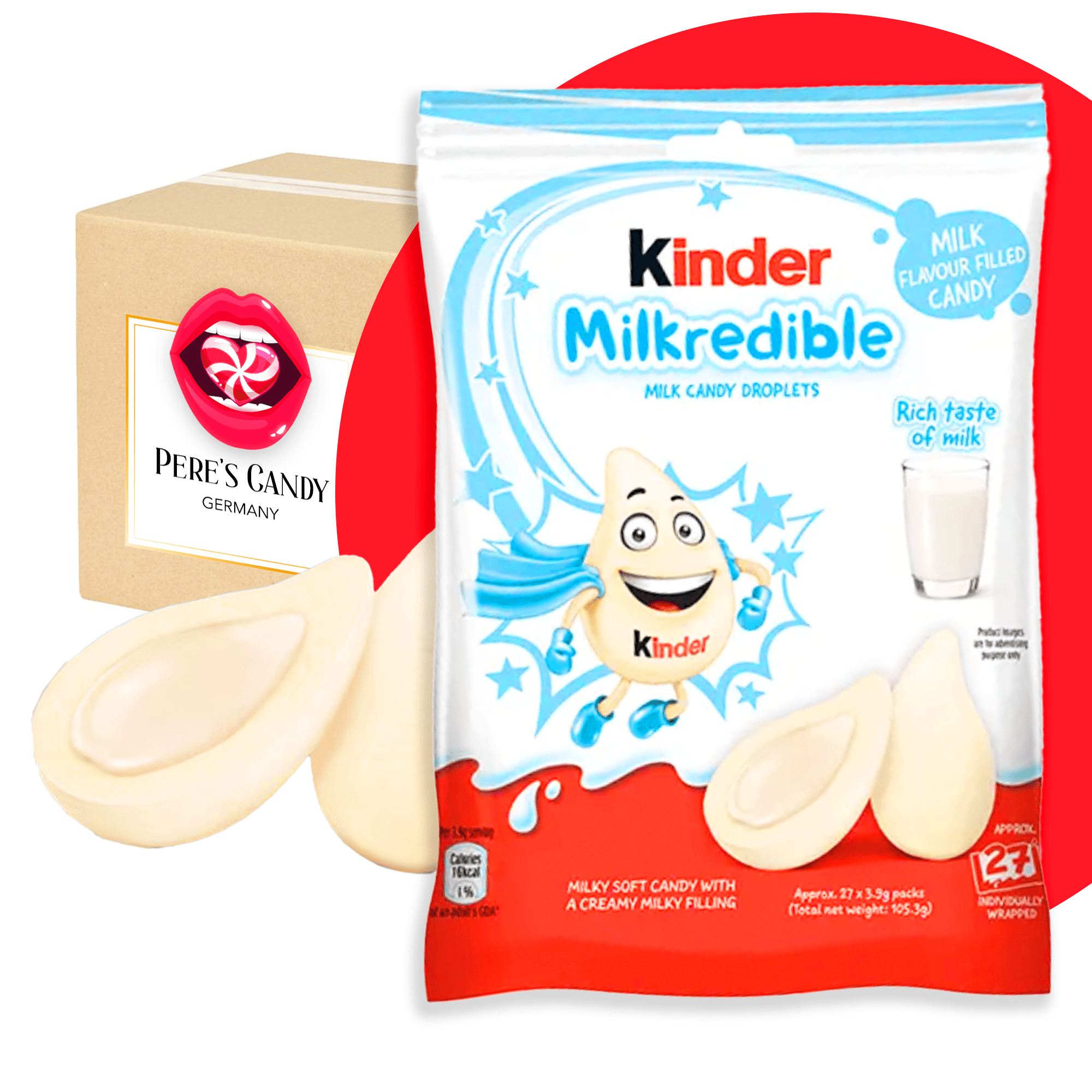 Big Pack - Kids Milkredible - Milk Candy Droplets - With Milk Filling - 46.8g