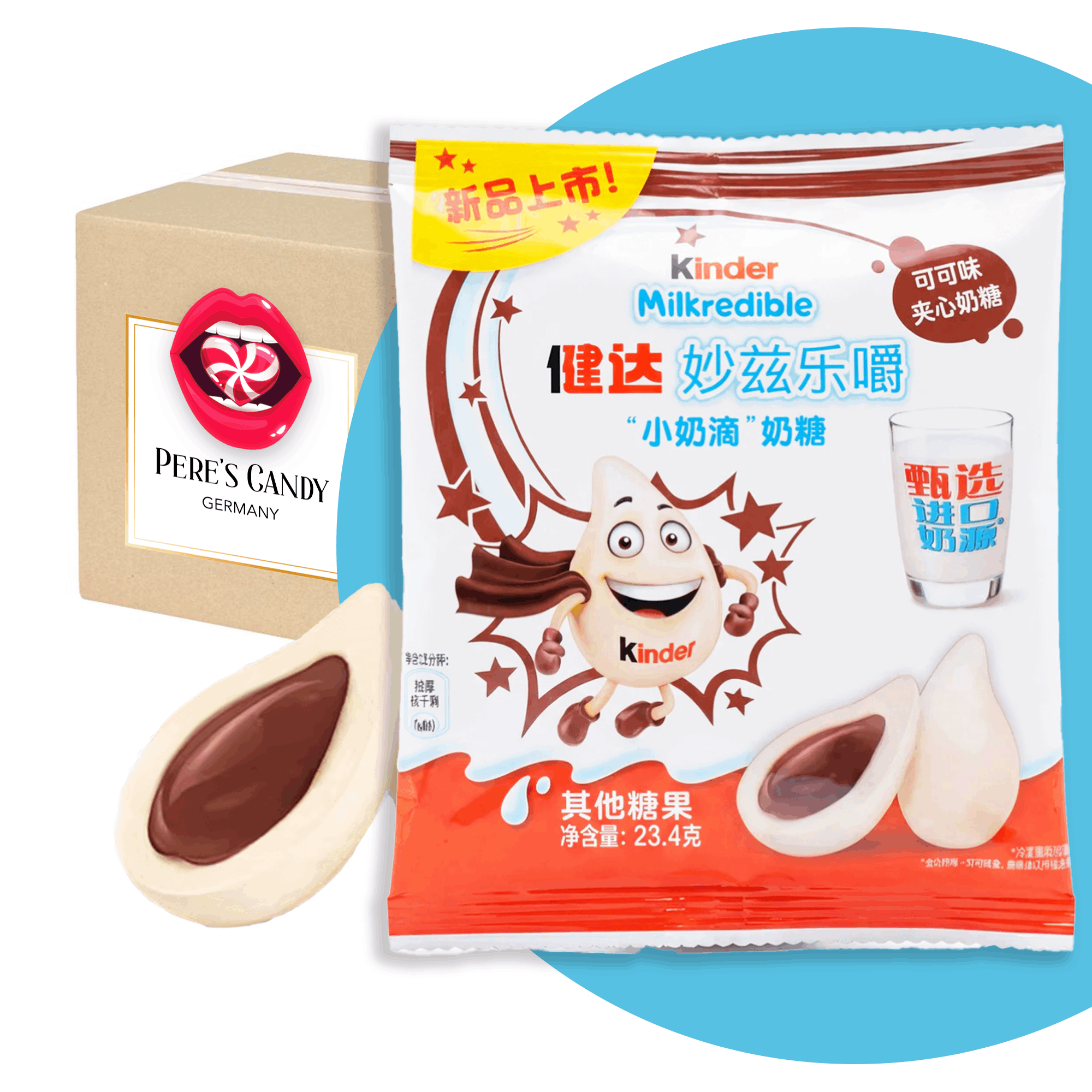 E-shop Kinder Milkredible - Milk Candy Droplets - mit Kakaofüllung - 23,4g