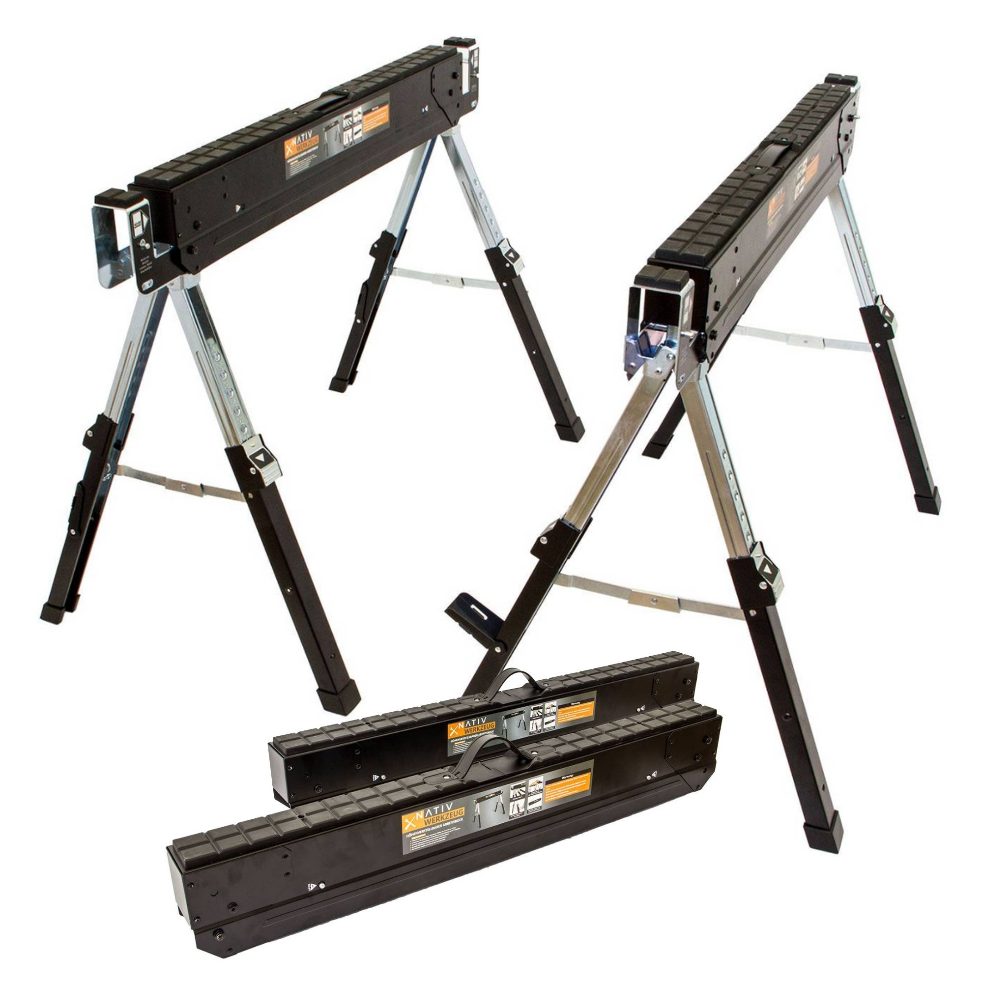 Image of Premium Adjustable Workbench, Folding Bench With 580 Kg Load Capacity