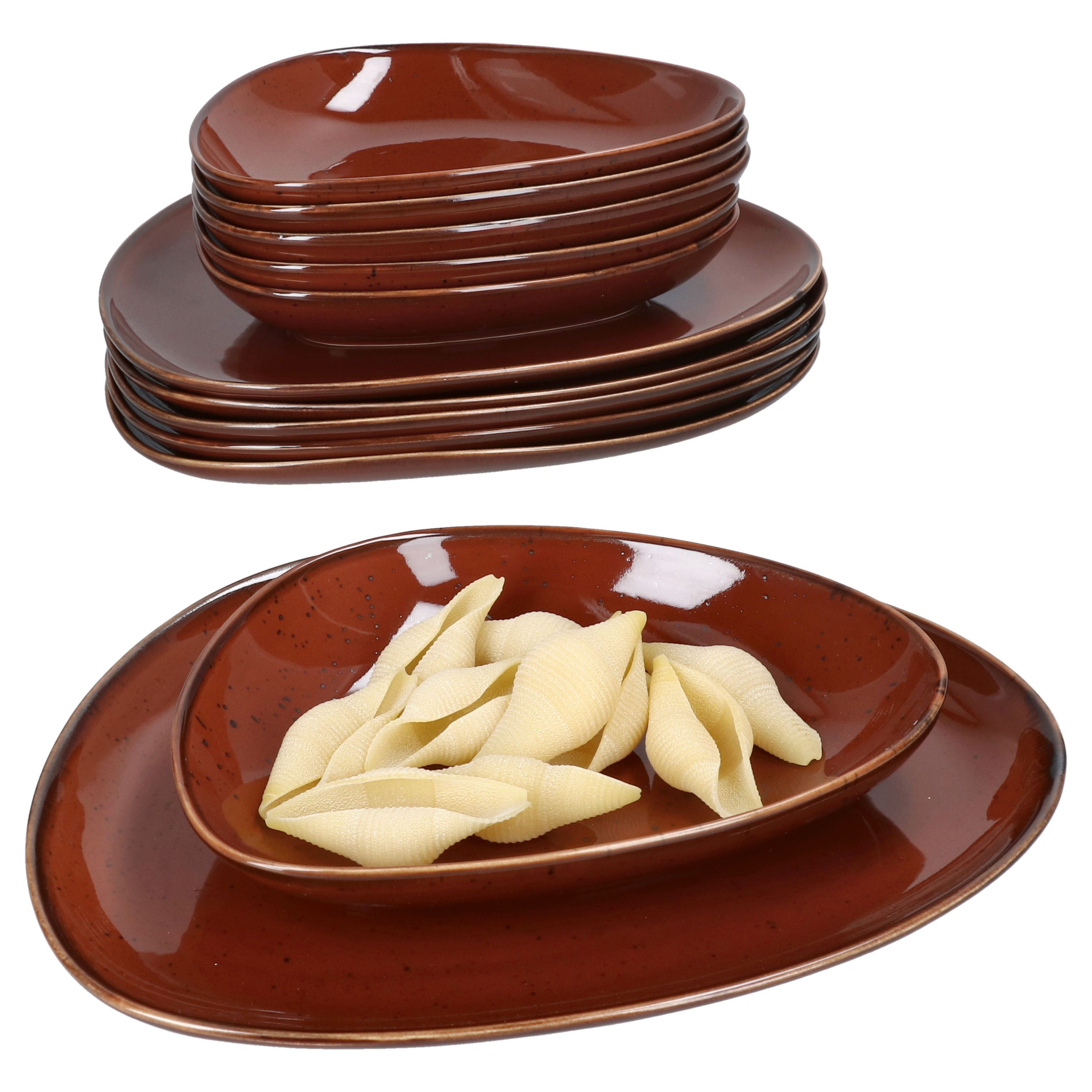 Image of 12pcs Marron Taste For 6 People - 211528 + 211511