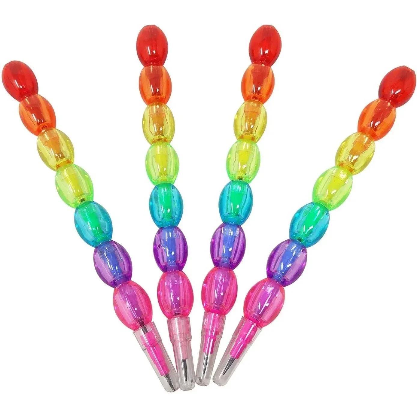 TEMU Multi Colour Brick Non-sharpening Stack Pencil Set Pack Of 12