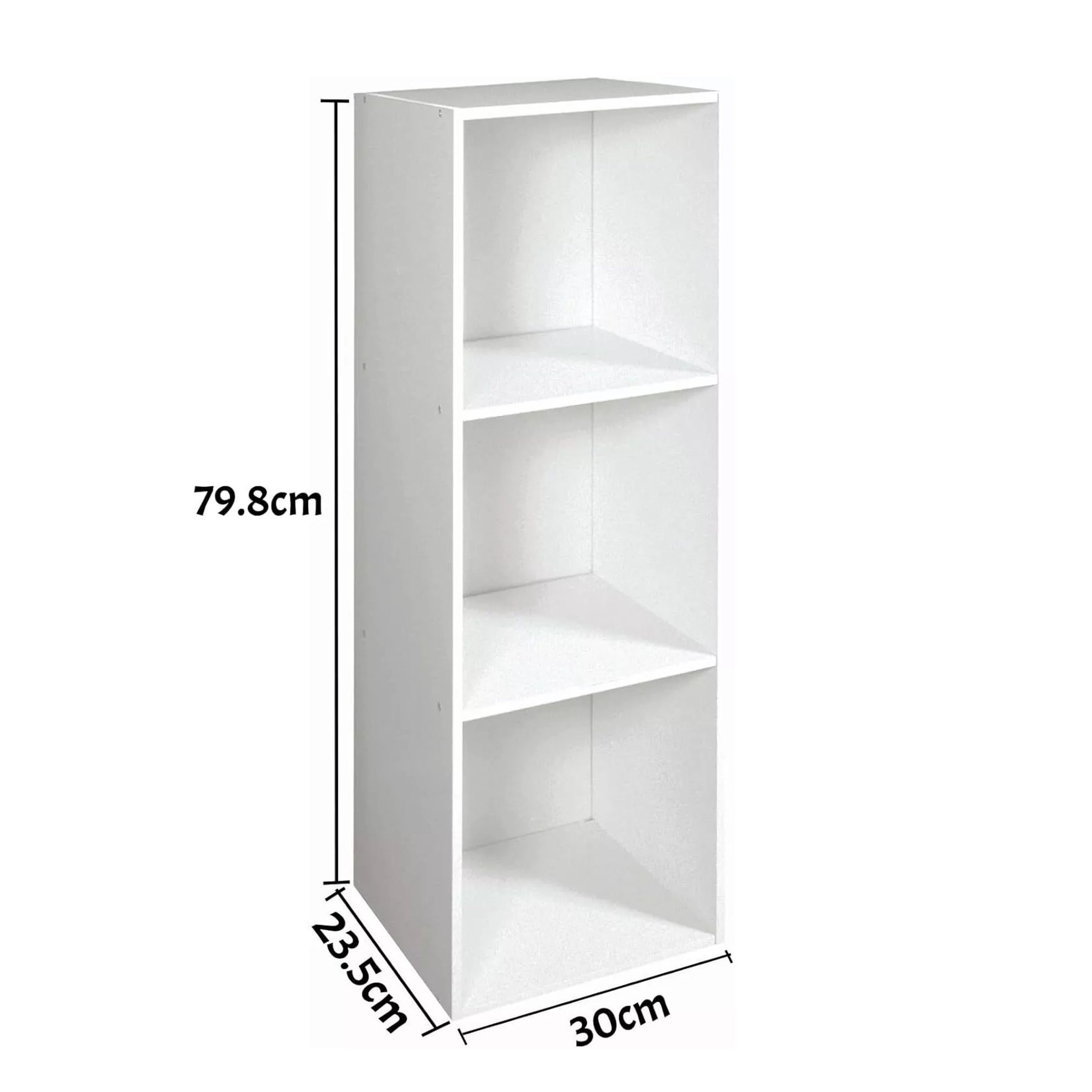 Homme Concept 2/3/4 Cube Storage Unit, Tall Narrow Bookcase