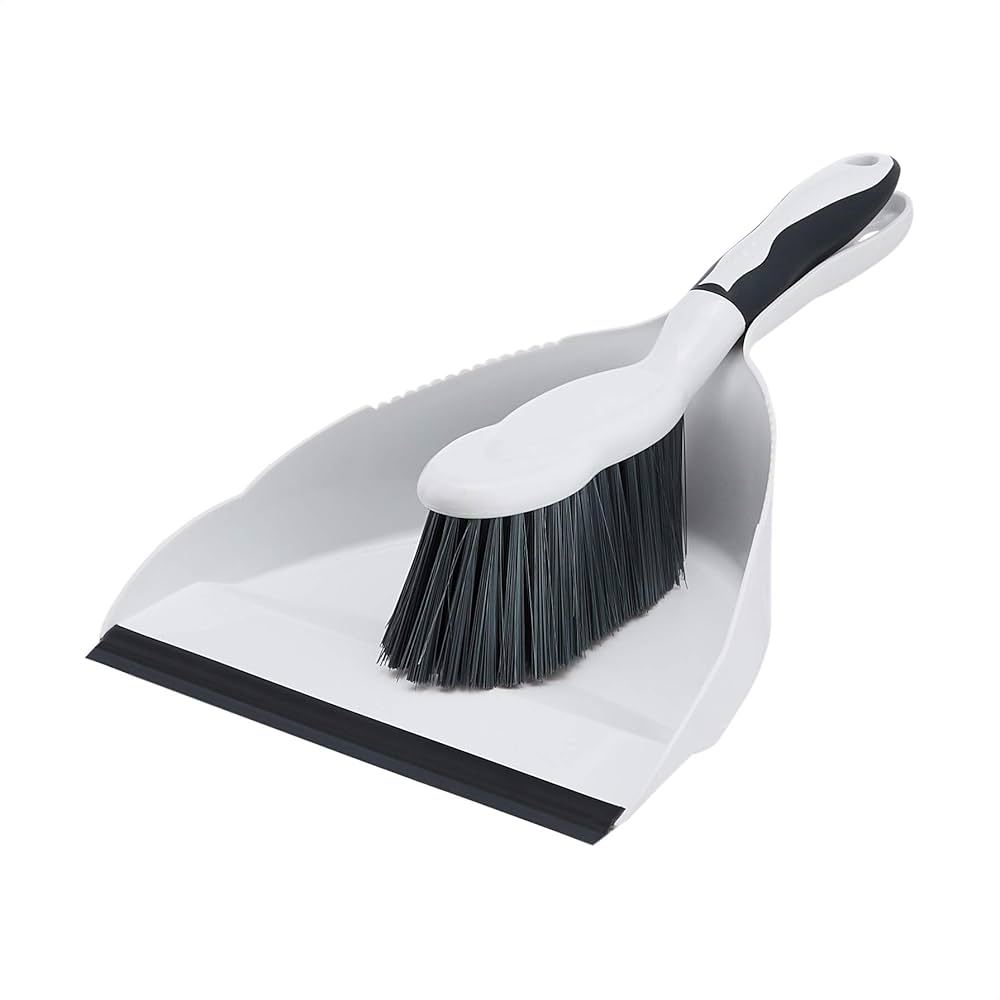 TEMU 1 Set Multifunctional Broom And Dustpan, A Compact Broom And Dustpan For Home Use, Featuring A Plastic Dustpan And Brush