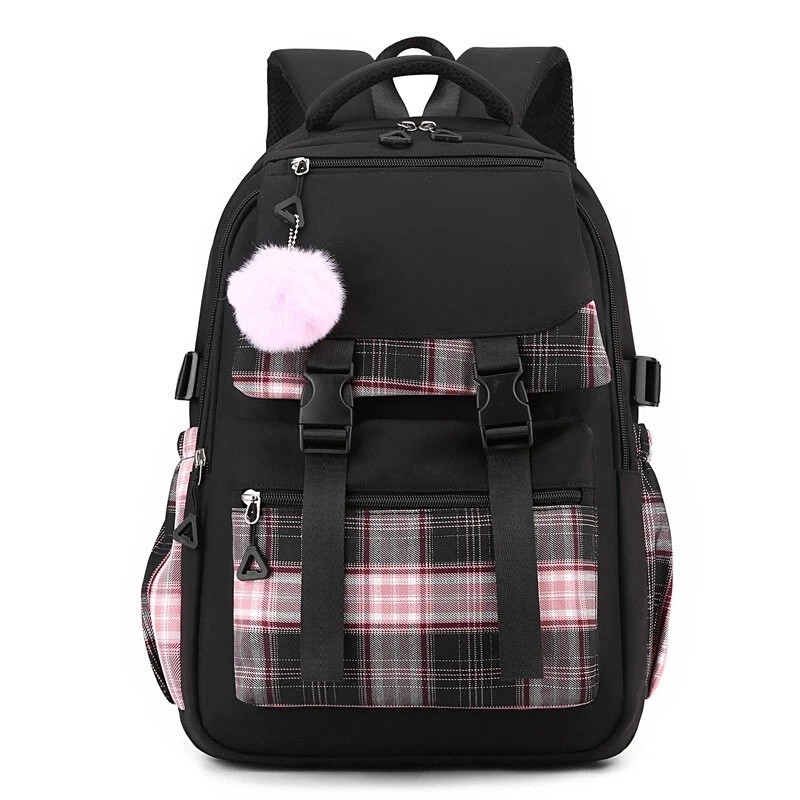 TEMU New Large-capacity Backpack, Travel Rucksack Shoulder Laptop Bag Student Book Bag, Featuring Feel, , And Multiple Compartments For Travel