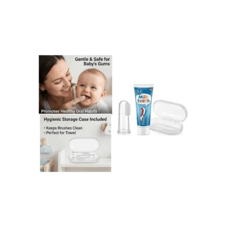 Sanitral Complete Baby's First Toothbrush Kit, 3-Piece Set