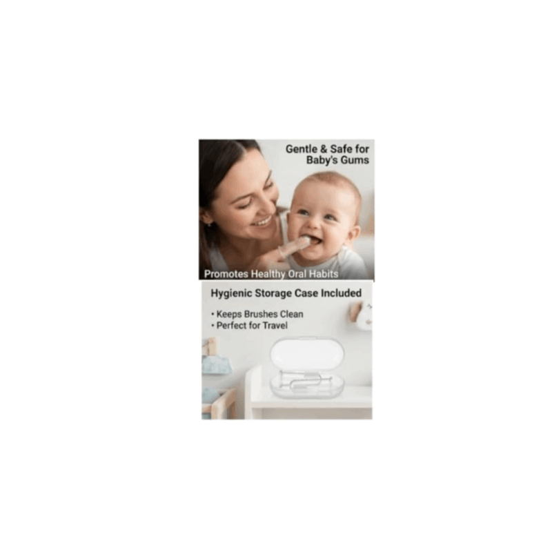 Sanitral Complete Baby's First Toothbrush Kit, 3-Piece Set