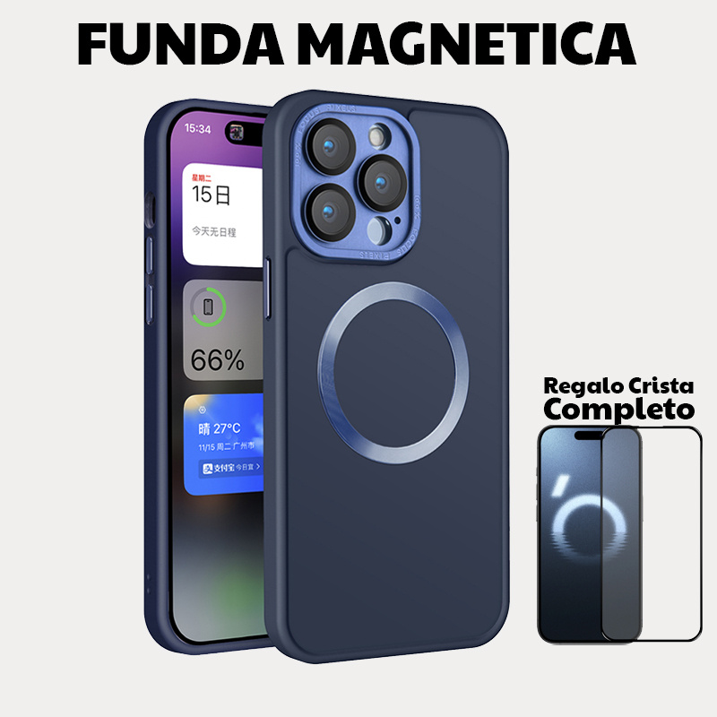 TEMU Compatibe para iPhone 15, 14, 13, 12, 11 Pro S23 - Compatible con Magnetica resistente a caídas, antigolpe Color