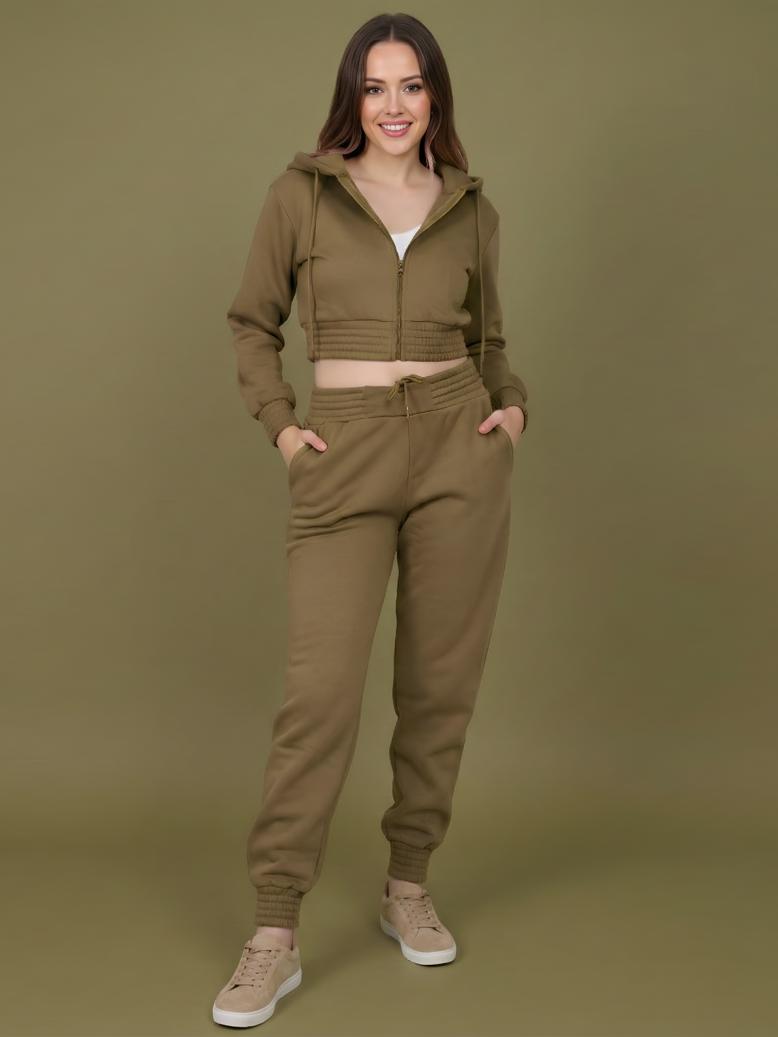   tracksuit womens full set cropped hooded women tracksuits 2pcs outfit loungewear set for women uk details 2