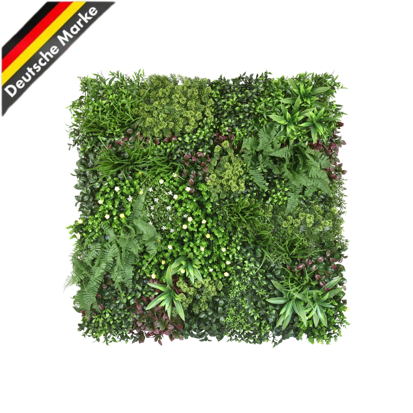 Plant Wall 100×100 Cm - Artificial, Natural-looking With - Maintenance-free Wall Design For Indoors & Outdoors