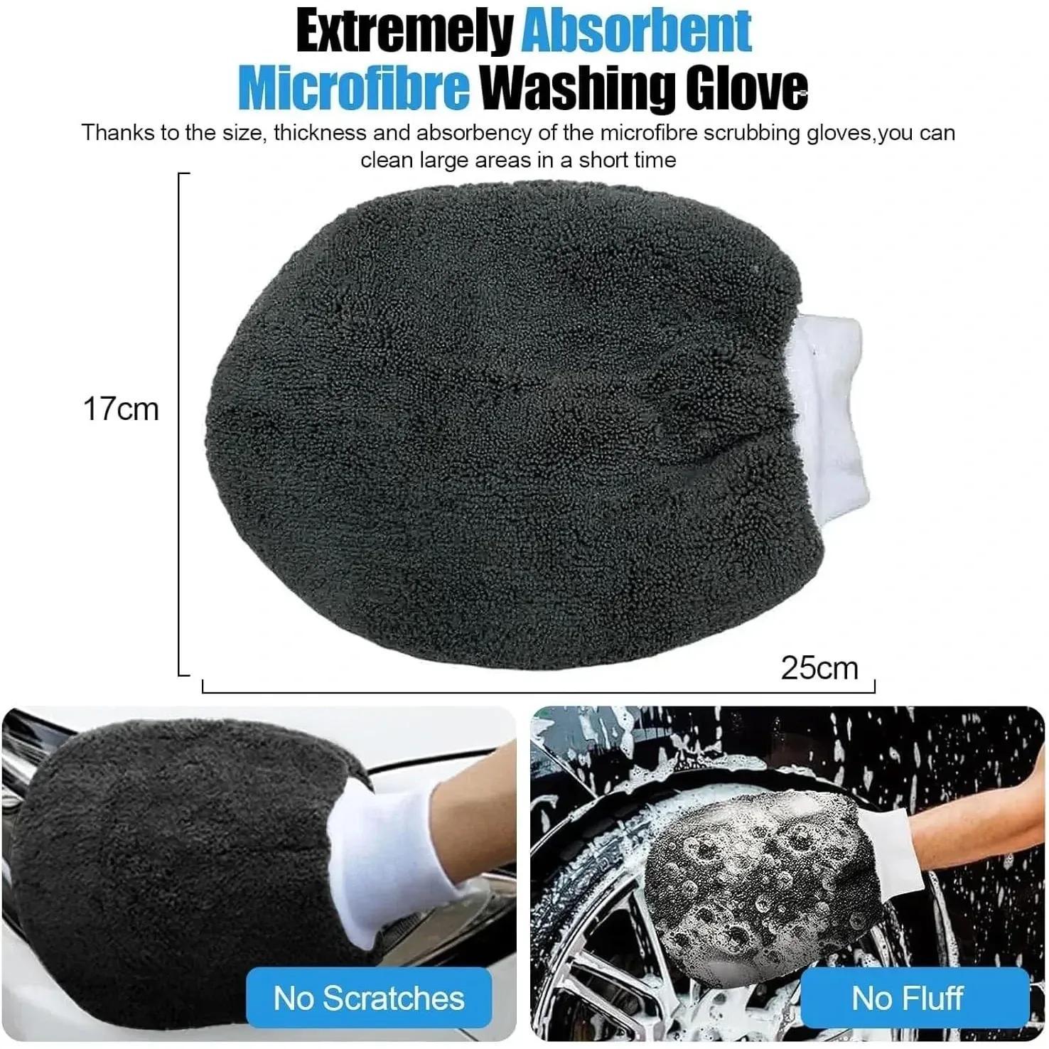 9pcs Professional Microfiber Car Cleaning Kit