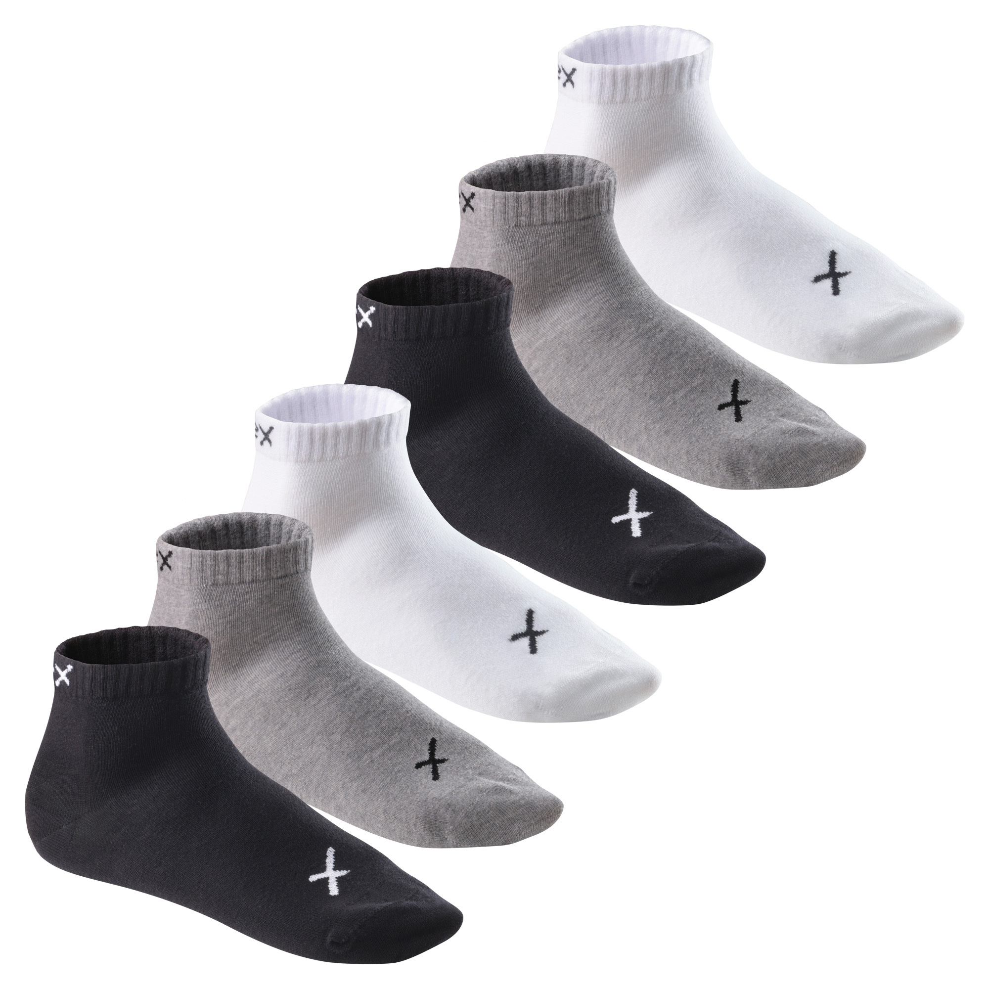 Image of Fashionable Lifestyle Quarter Socks For Women And Men In A 6-pack