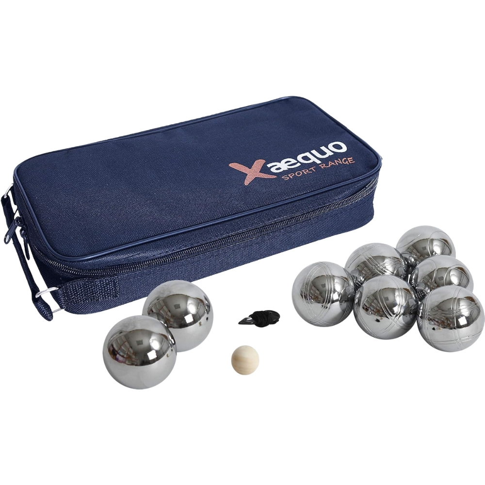 TEMU Jeu de Pétanque en Métal – 8 Boules avec Housse de Transport, et Cordon de Mesure – Loisirs Extérieur