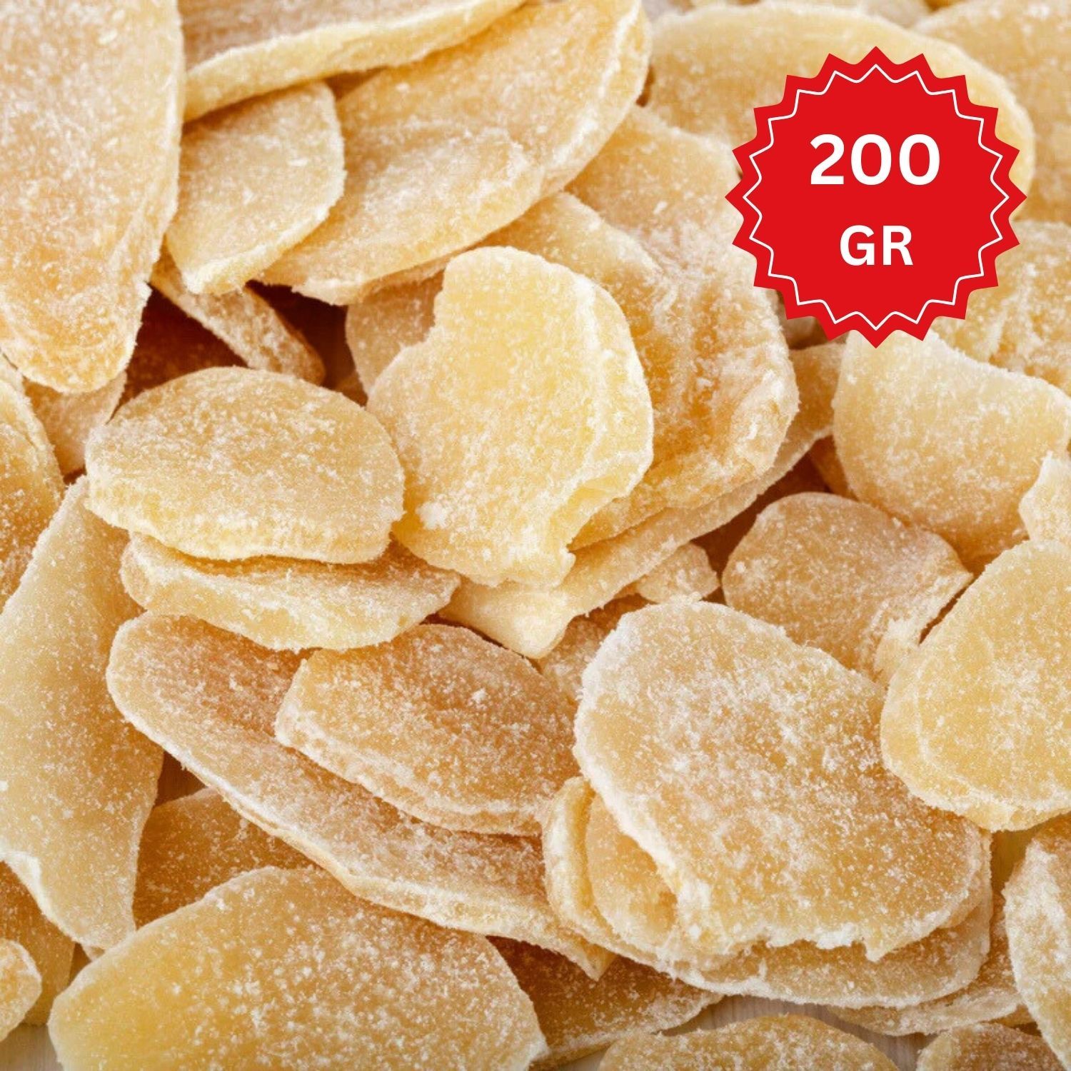 TEMU Dry Crystallised Ginger Chunks | Sweet & Spicy Candied Ginger