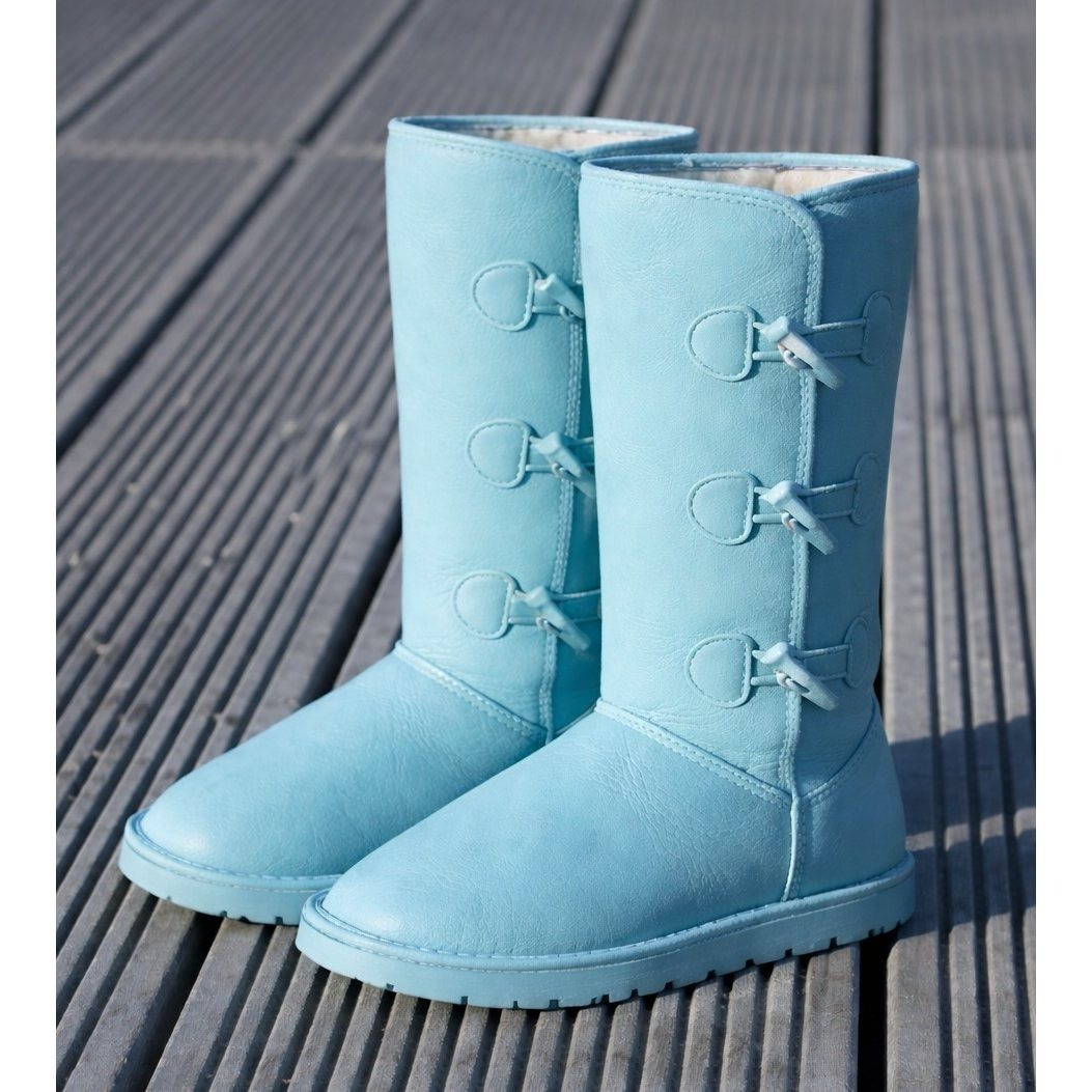 Image of Waterproof Ankle Boots Snow Boots In Blue, Beige, Gray, Brown, Sizes 36, 37, 38, 39, 40, 41, Lined With Fleece Lining