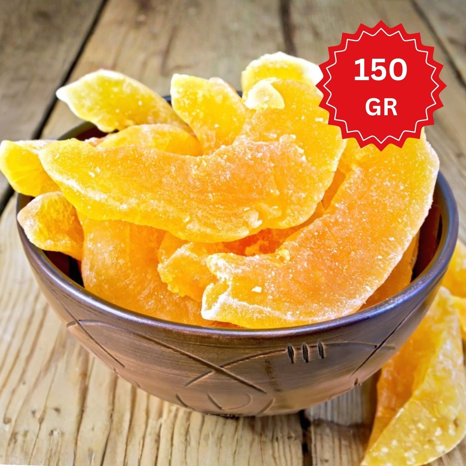 TEMU Dry Cantaloupe | Sweet Chewy Dried Melon Pieces