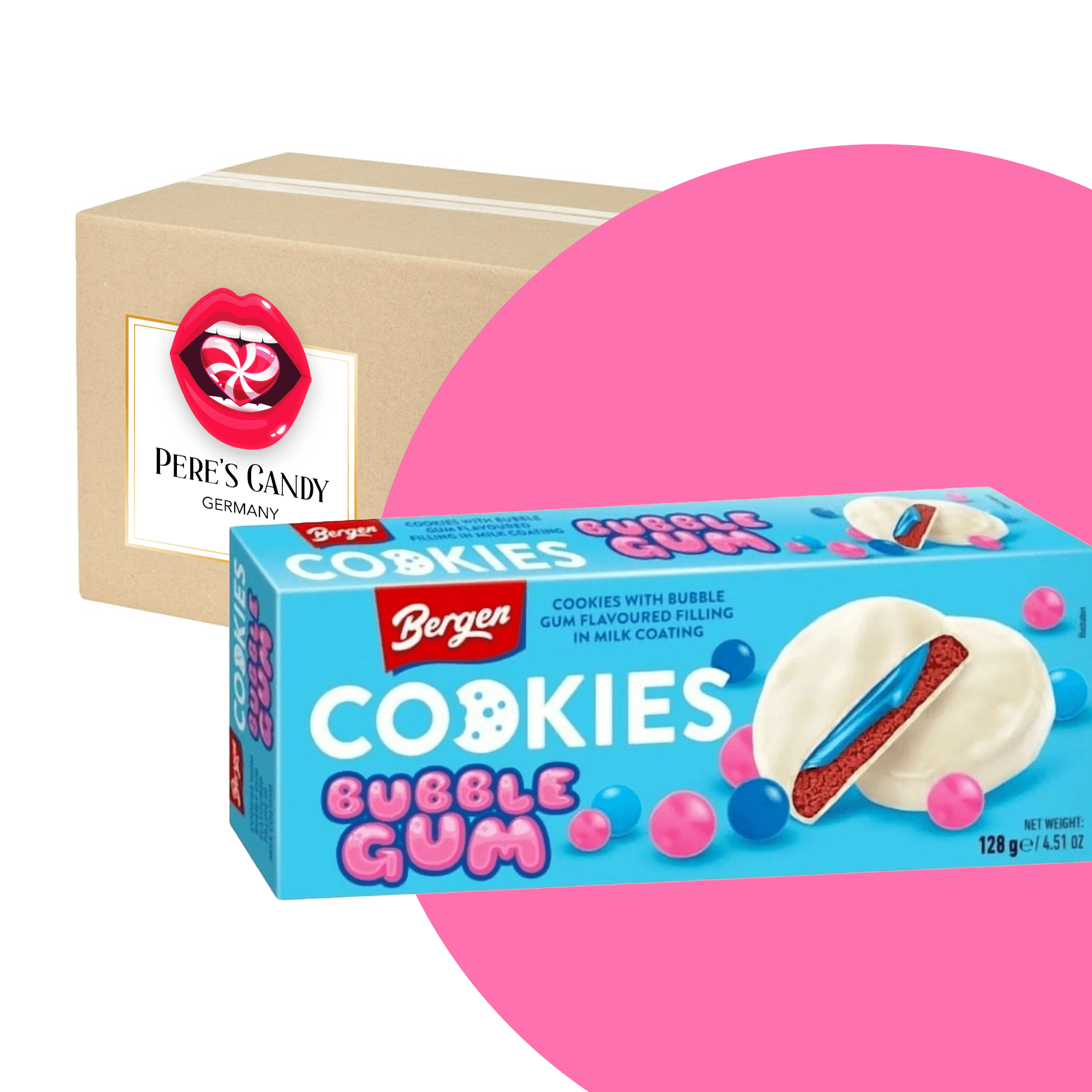 TEMU Bergen Obsession Cookies - Bubble Gum Cookies 128G