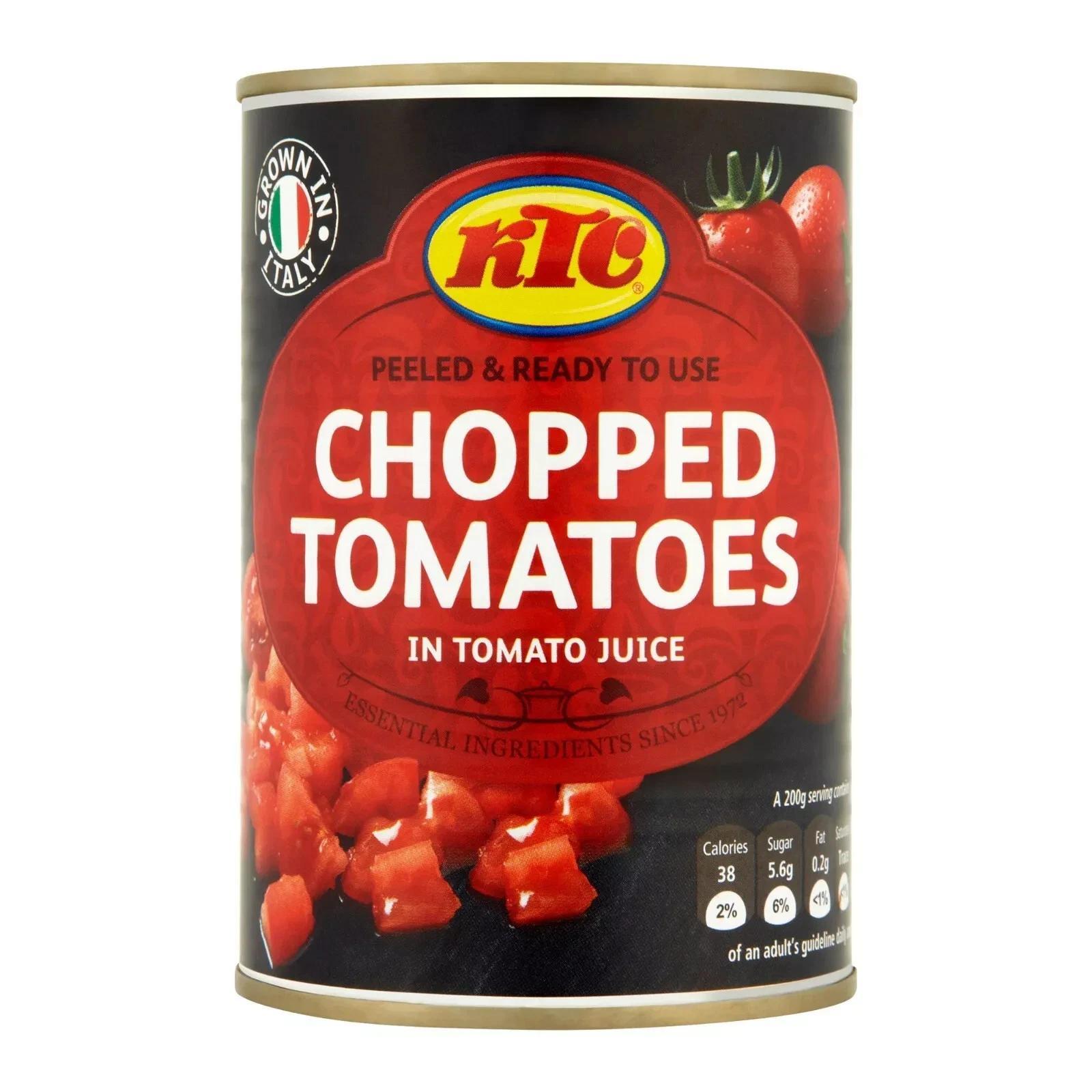 TEMU Ktc Chopped Tomatoes – Canned & Peeled – 400g
