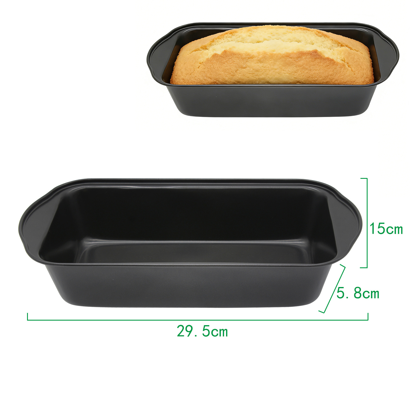 TEMU Molde para Pan (36x23x6cm) Antiadherente: Ideal para Bizcochos Longitudinales | Molde de Hornear para Pan Rectangular (36x23cm): Resistente y