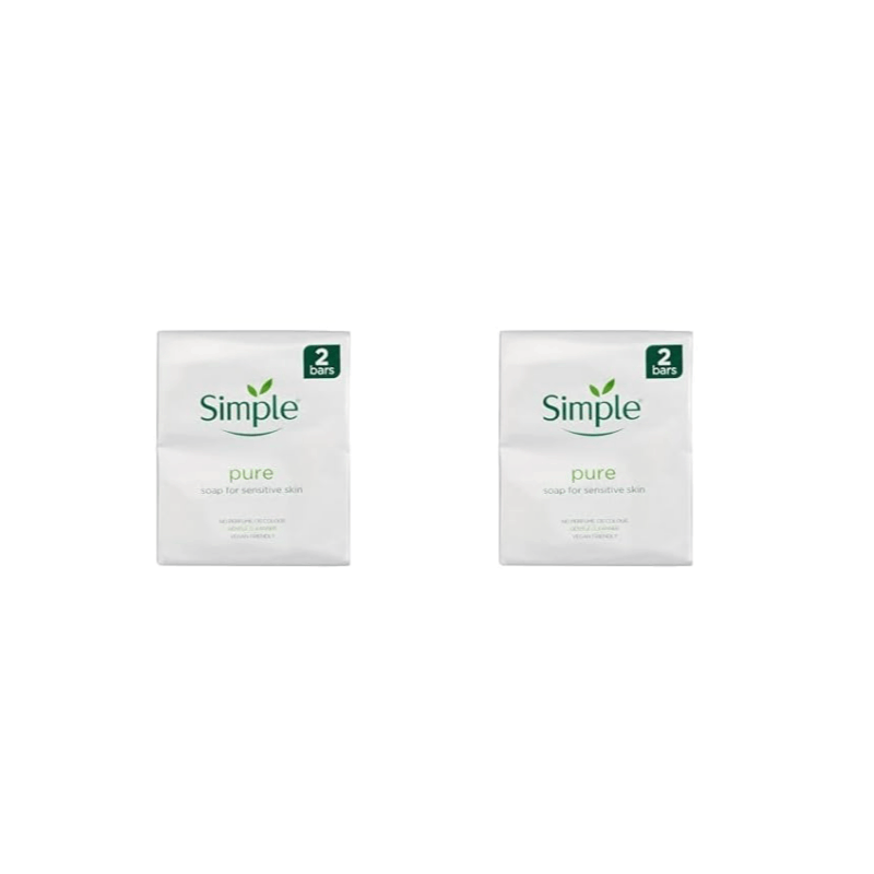 Simple Soap 2 x 100g Bars for Daily Use
