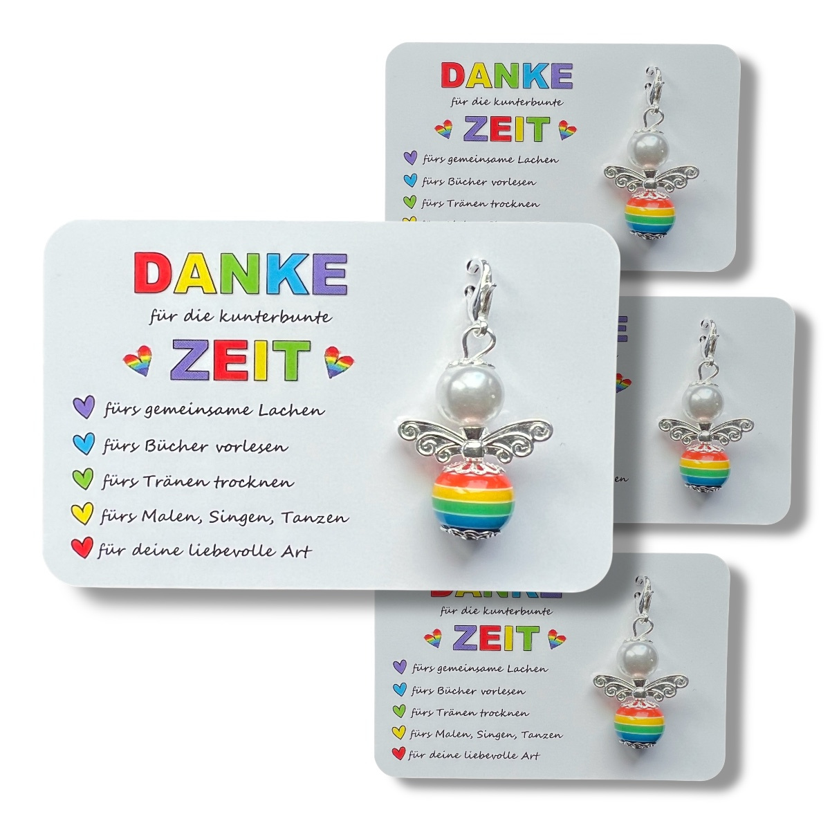 Guardian Pendant - 3-piece Set - Gift For Teacher Farewell Card