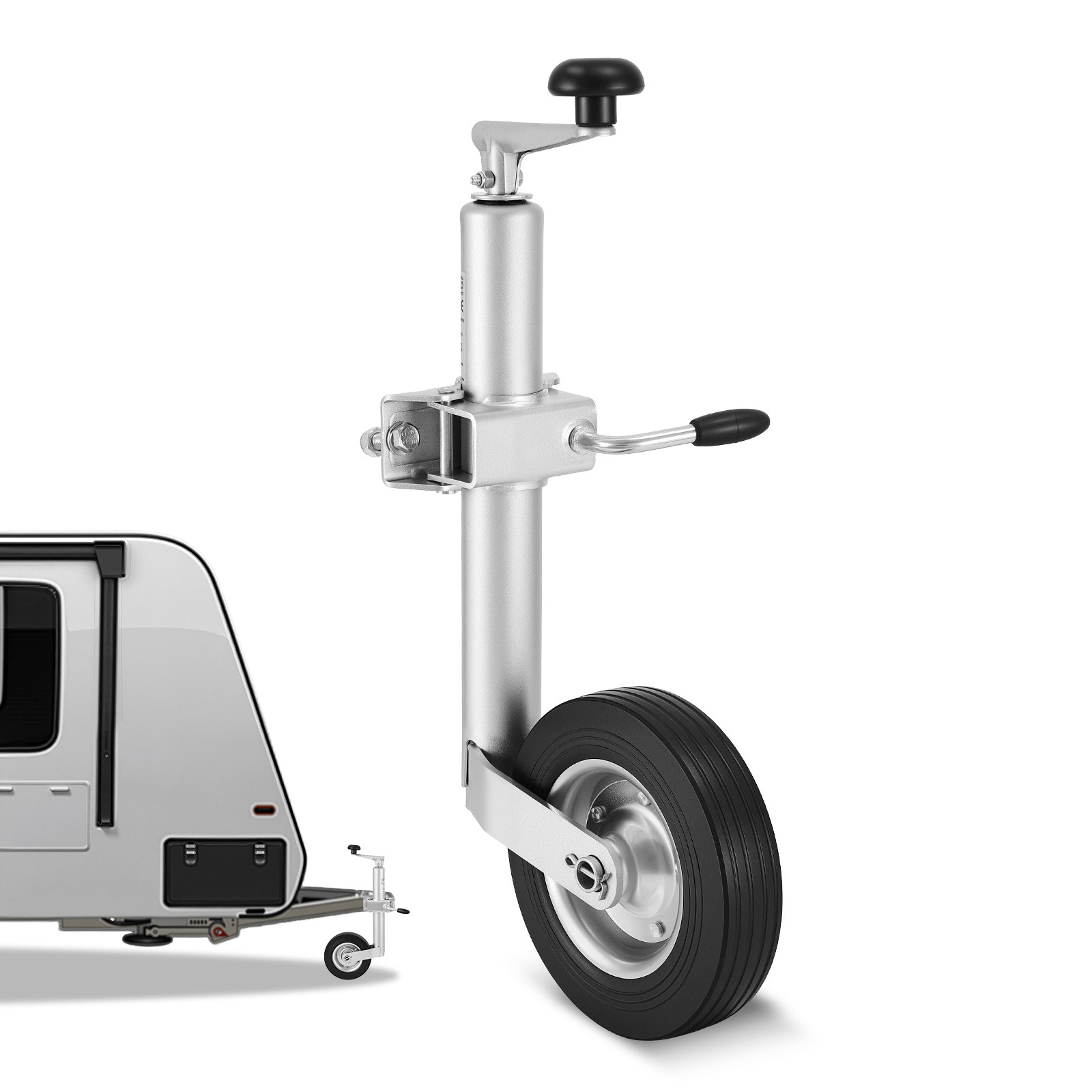 E-shop VEVOR Anhängerwagen mit Rad, 150 kg Tragfähigkeit, robuste -Anhängerkupplungswagen mit Einzelrad & ergonomischem Griff, 230 mm Hebe- und