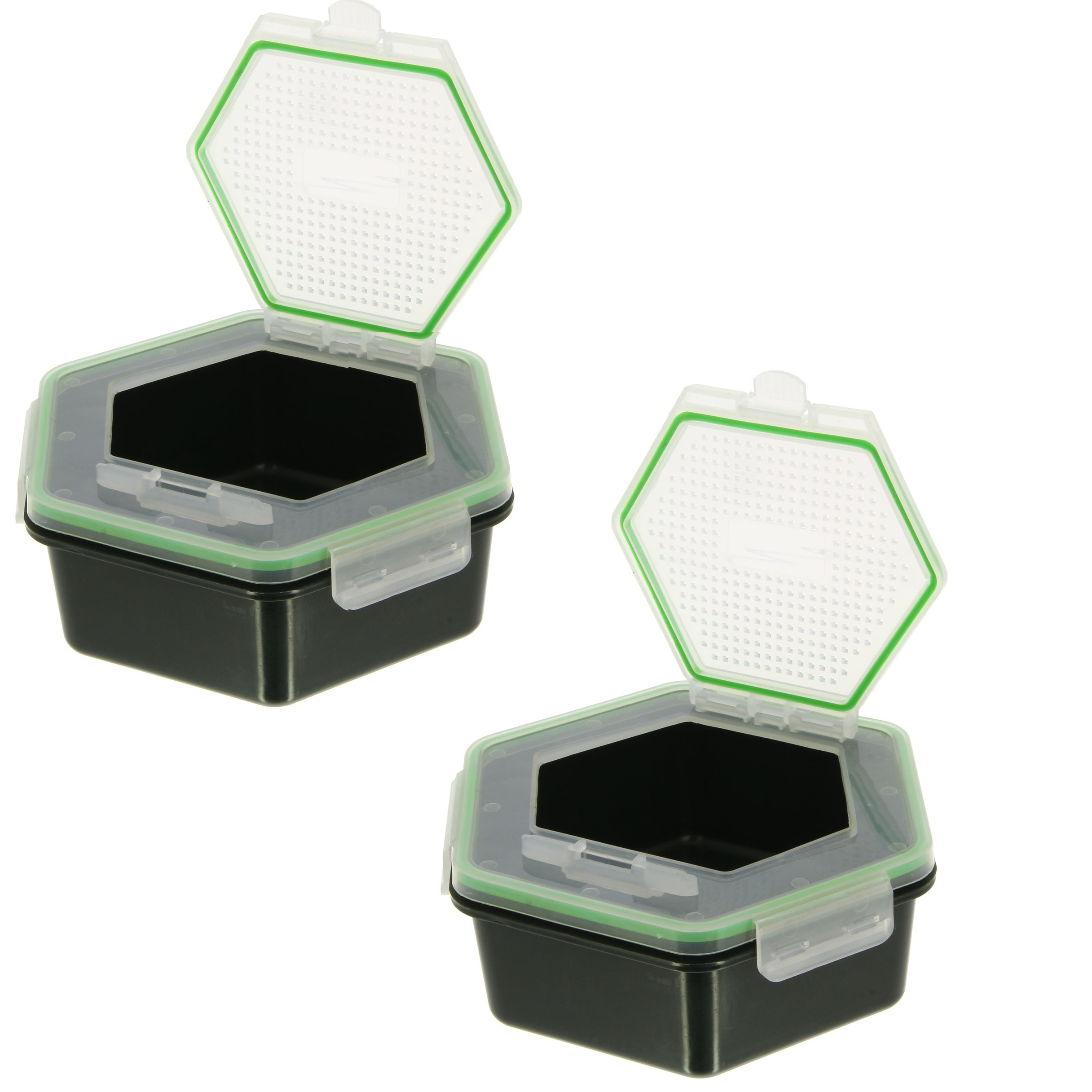 TEMU 2-pack 15l Maggot Boxes With Opening Second Lid | Durable Bait Storage Solution For
