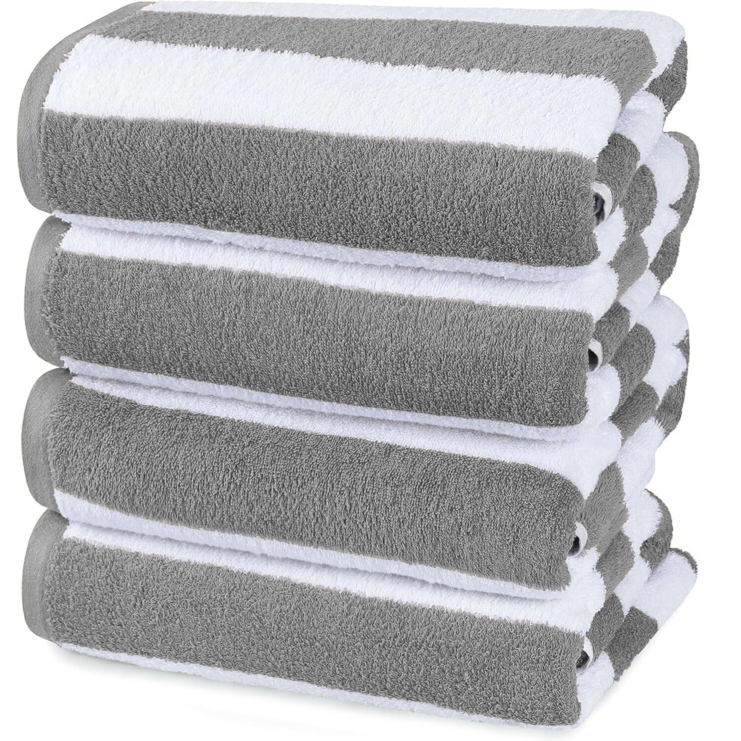 TEMU Jumbo Beach Towels Quick Dry Extra Large Bath Sheet Lightweight Sand Free Towels Striped Towels 100x200cm Size Camping Towels Summer Towels