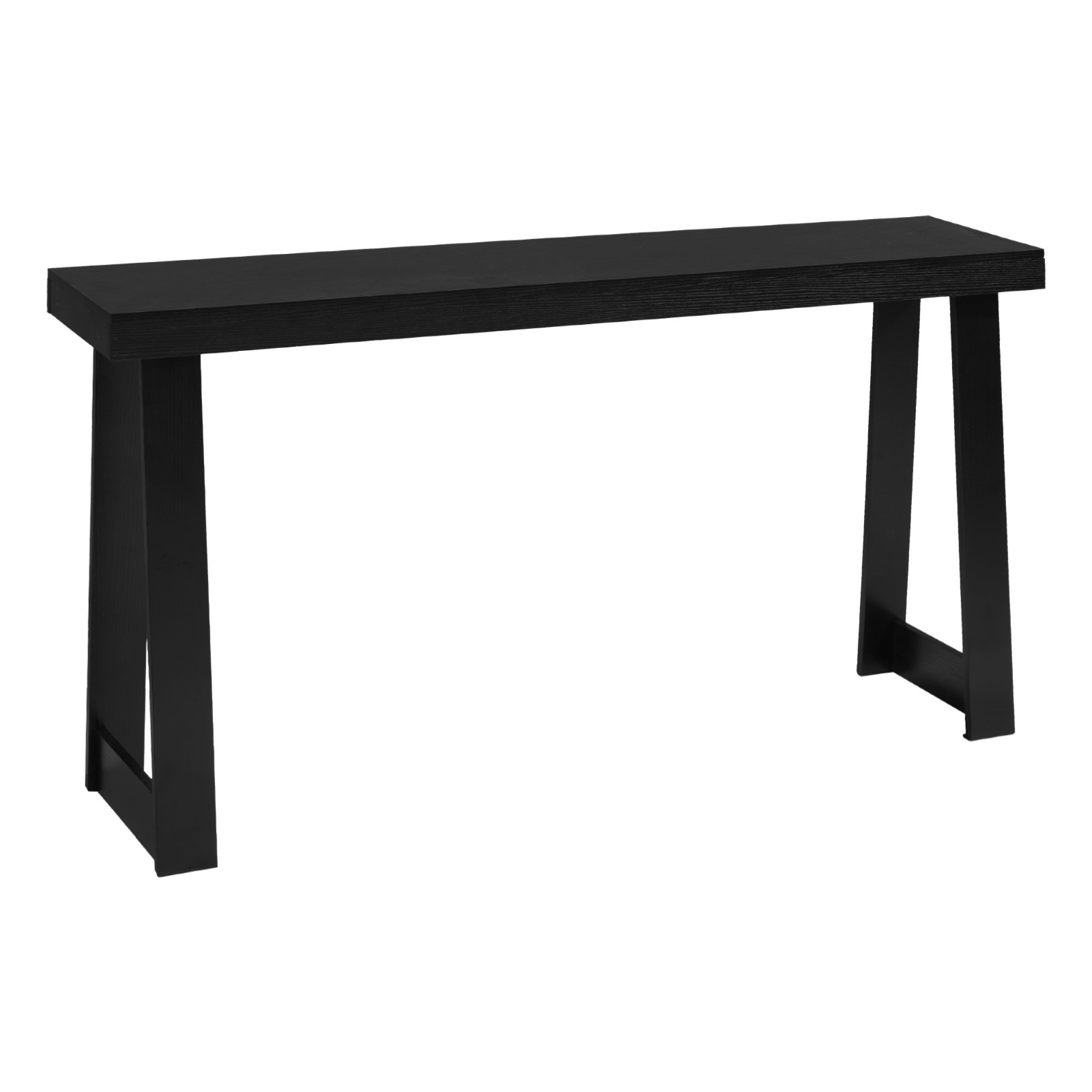 Vevor 140 Cm Console Table, Modern Desk Behind The Couch, Wooden Rectangle Entrance Desk, Narrow Long Sofa Table Accent Stand, Ideal For Hallway, Bedroom, Living Room, Foyer, Easy Assembly, Black