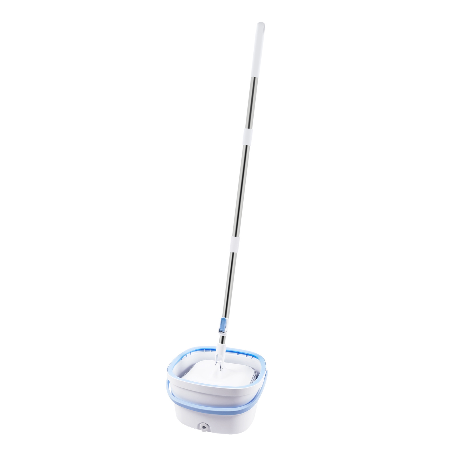 multi functional   mop and bucket set 360 flat mop with 2 microfiber mop pads adjustable handle spin and   mop and bucket set spin mop for cleaning floors hard wood tile details 0