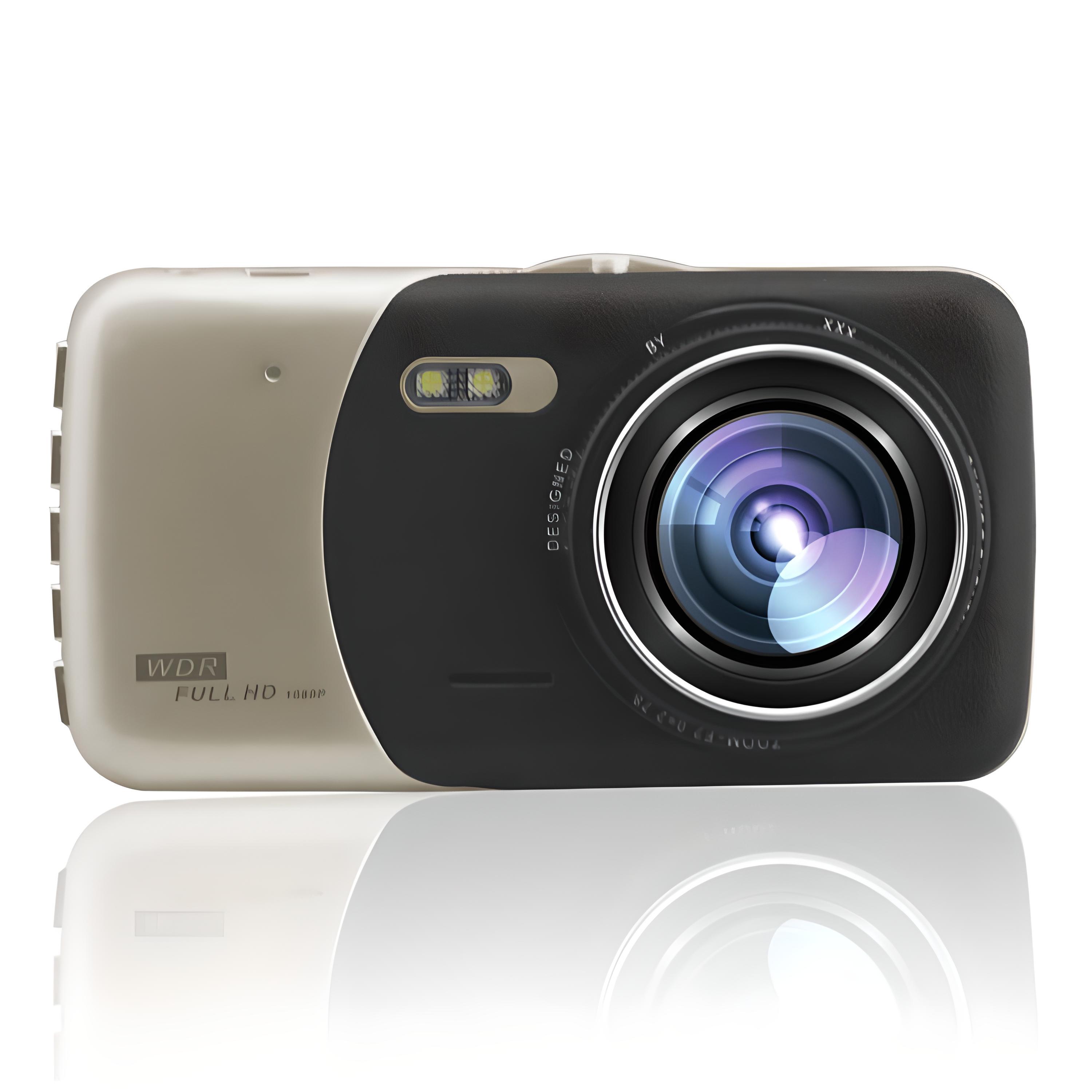 Car Auto Dashcam Set With Front Camera And Rear Camera For Vehicle