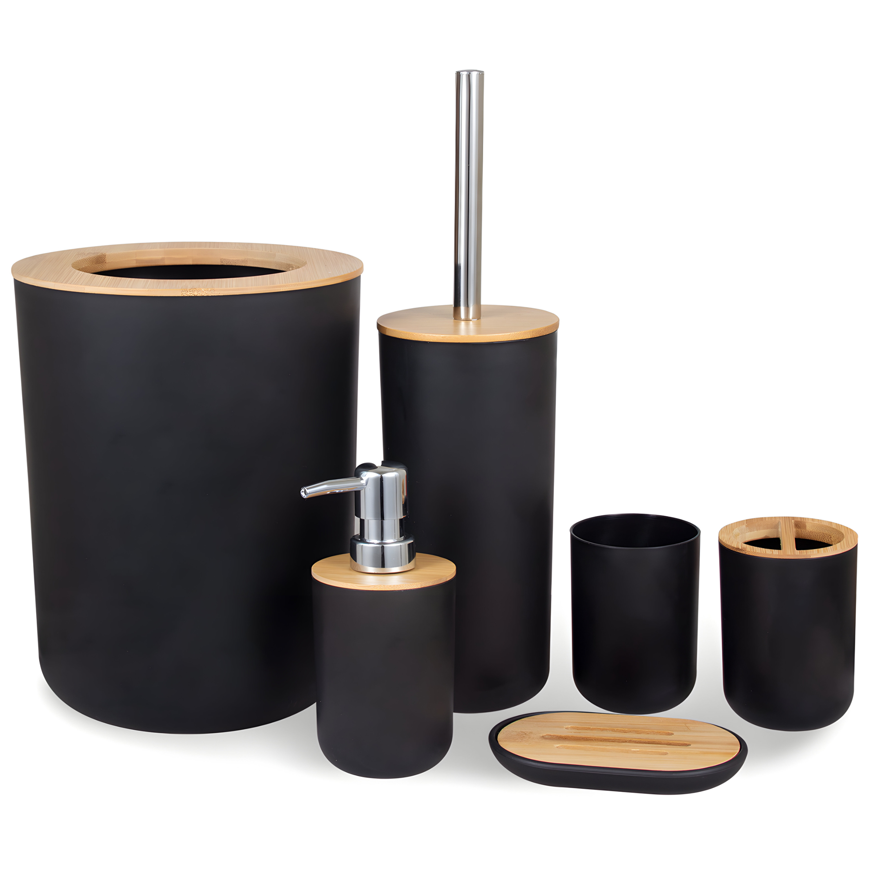 6-piece Bathroom Accessory Set For Everyday Use
