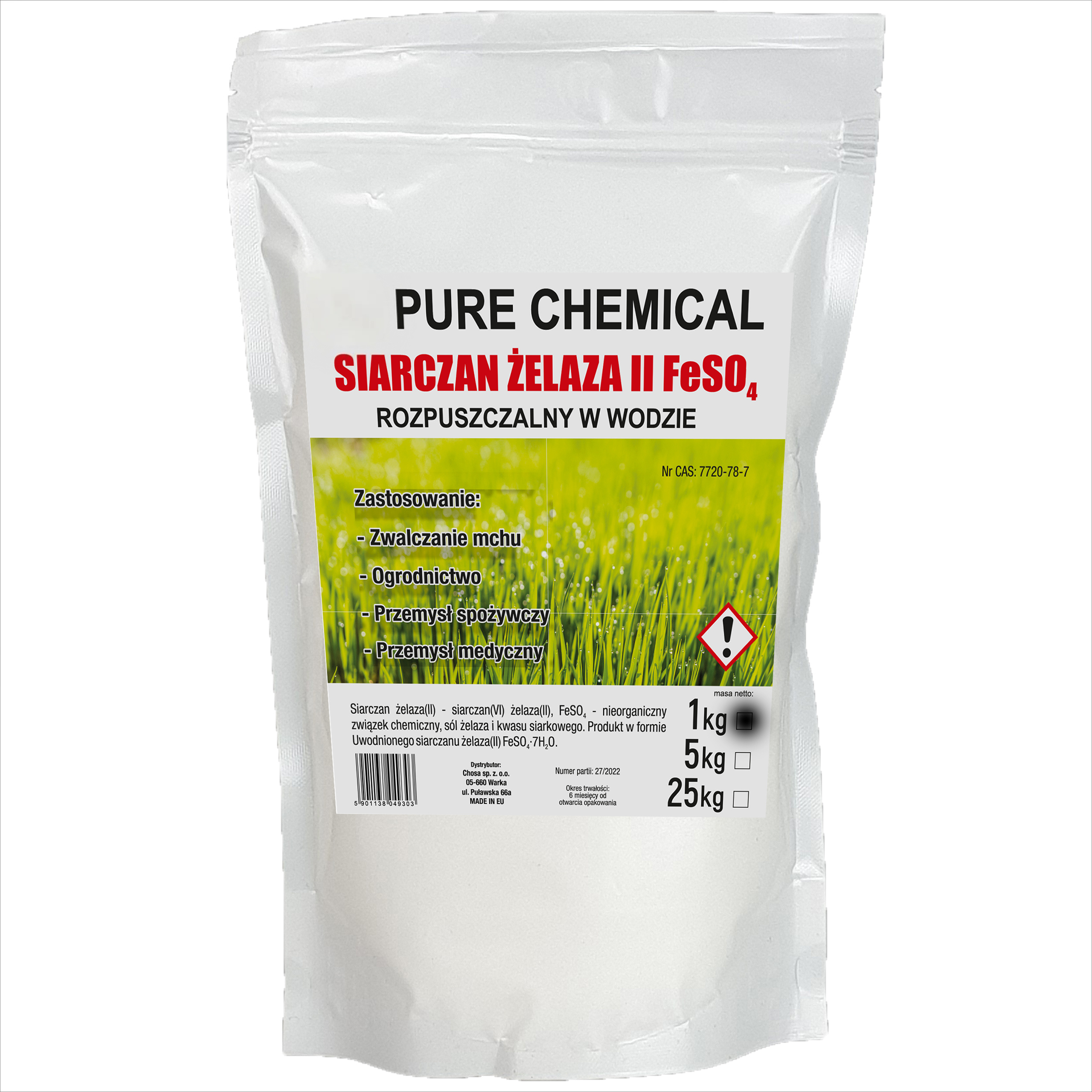 Image of Ferrous Sulfate Ii ₄ – Chemical Material – Water-soluble – 1 Kg