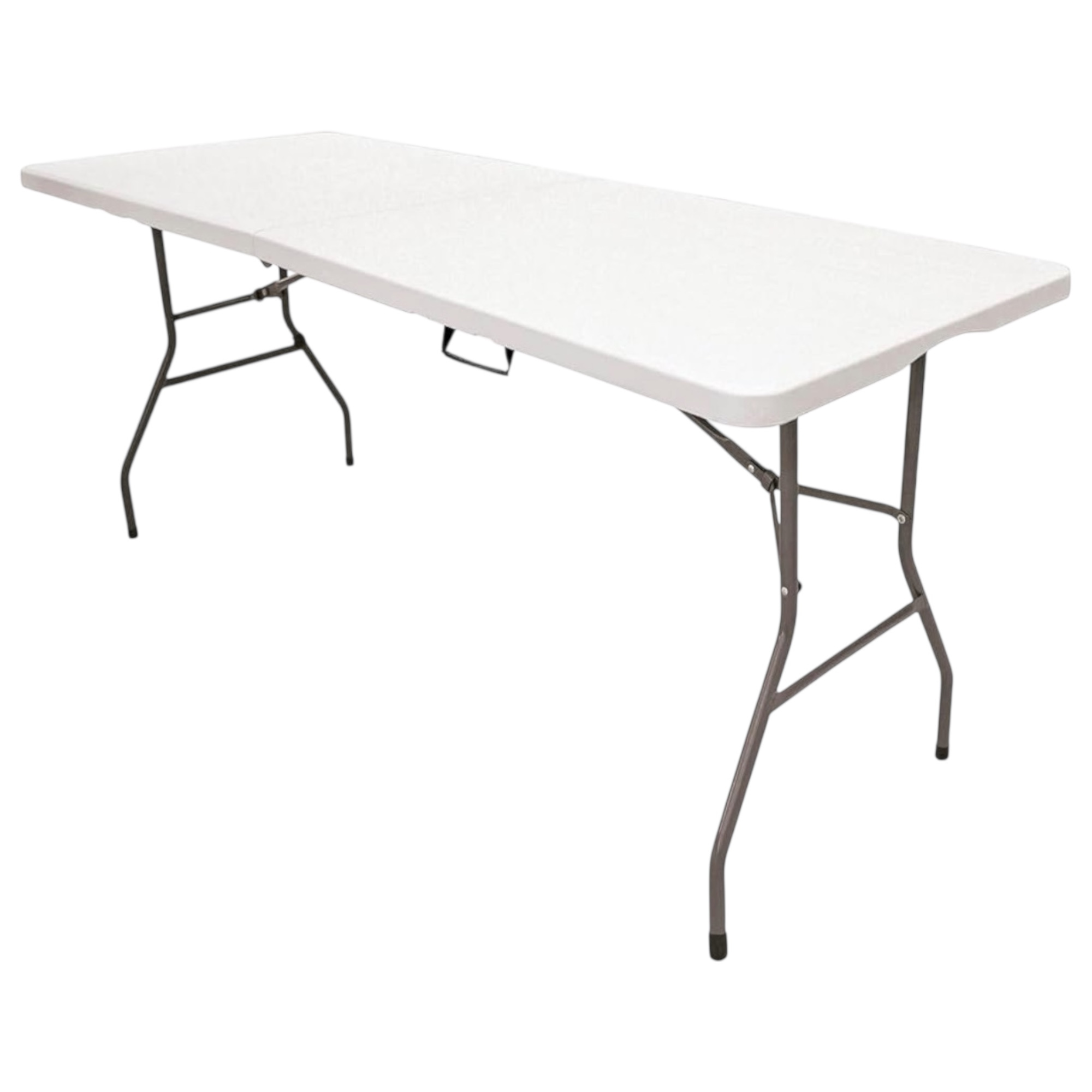   foldable solid table 180cm portable for indoor outdoor public use hdpe resin board 3 5cm capacity 6 8 people 150kg load multi purpose