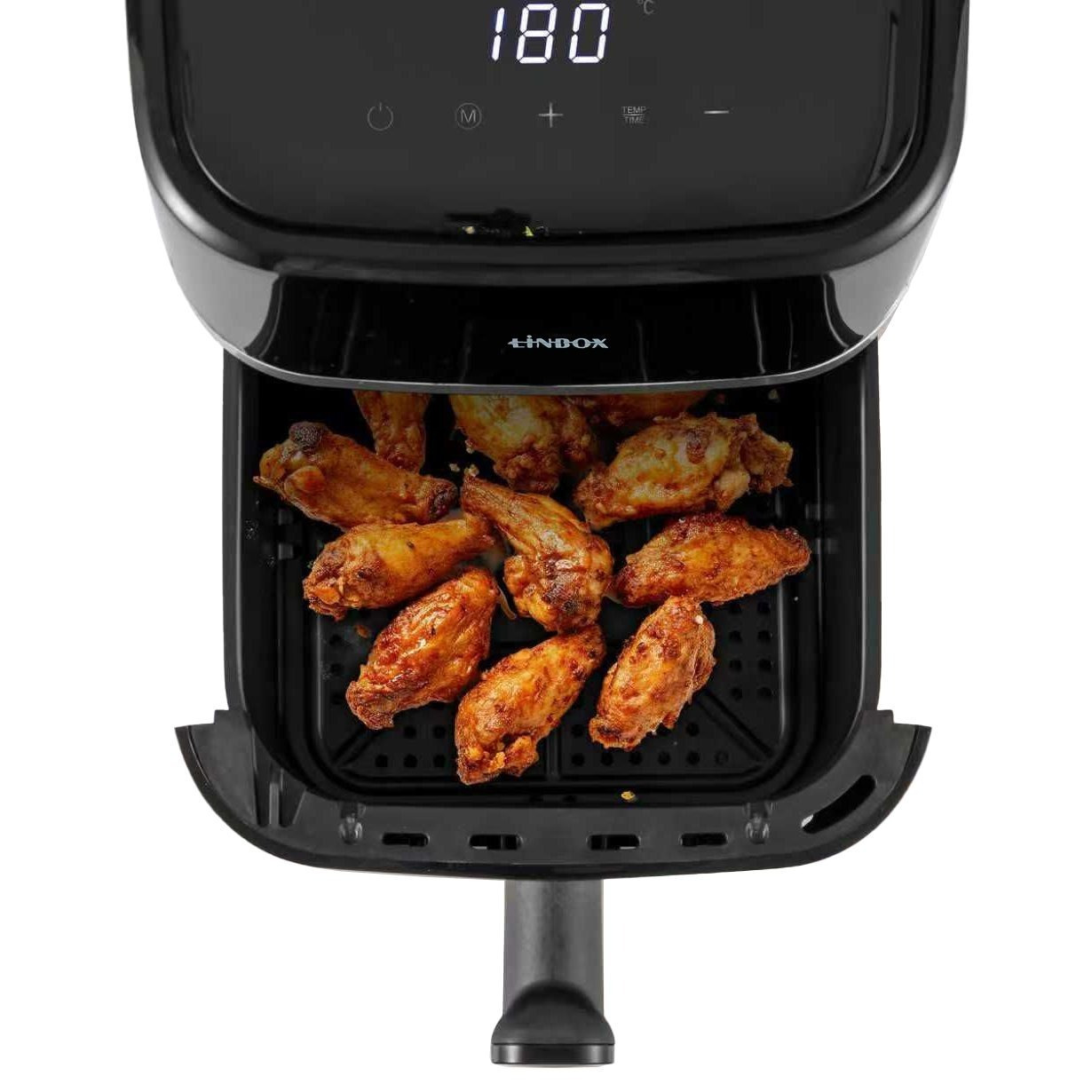 Non-Stick Air Fryer Linbox Colorful Icons Black