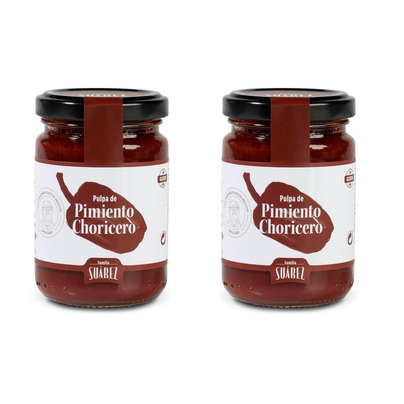 TEMU Familia Suarez - Pack 2 unidades Pimiento choricero tarro cristal 135grs - Total 270grs