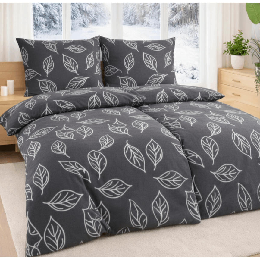 4-part 2x Bedding 135x200 Cm + 2x Pillowcase 80x80, Extra Fluffy Soft Warm Bedding, Fluffy Winter Bedspread, Cozy Bedding