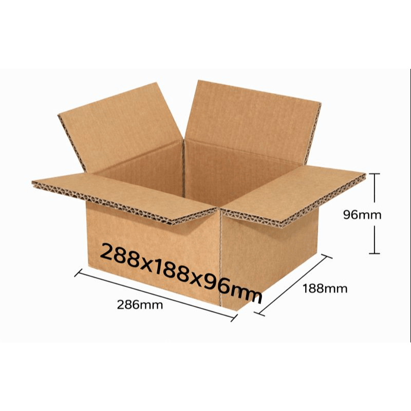 E-shop Versand-Verpackungs-Karton Faltkarton 288x188x96mm 15 STK Mehrfach nutzbarer doppelwellig Versand-Karton