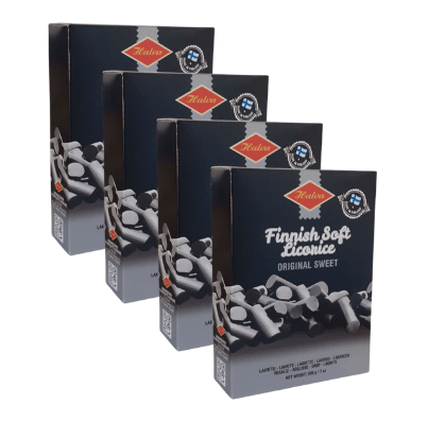 Halva Finnish Soft Licorice Original Sweet – Soft Finnish Licorice – 4 X 200 G