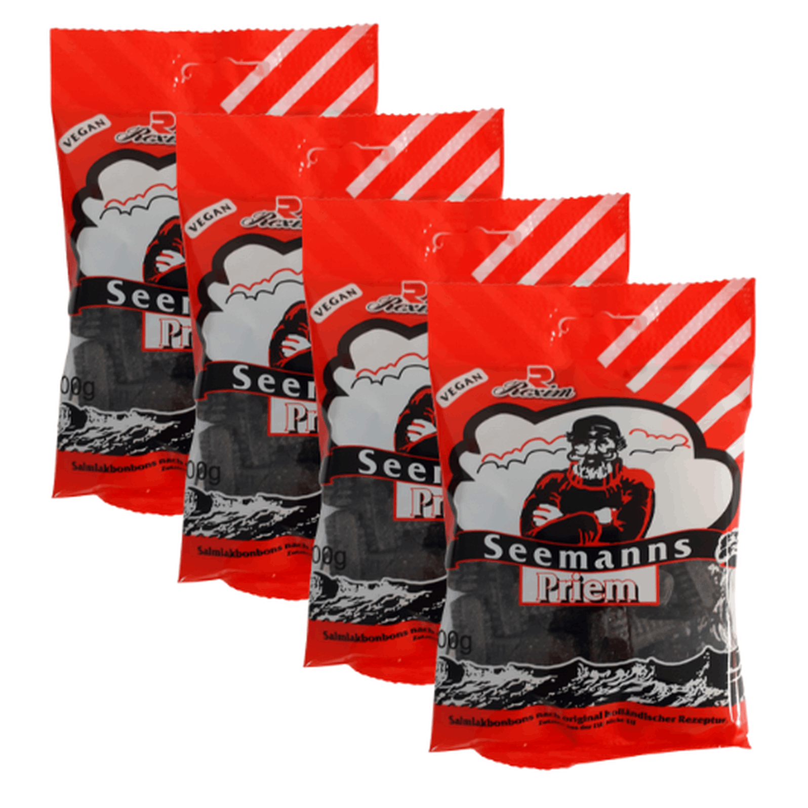 Rexim Seaman's Prize – Filled Salty Licorice Bonbons – 4 X 100 G