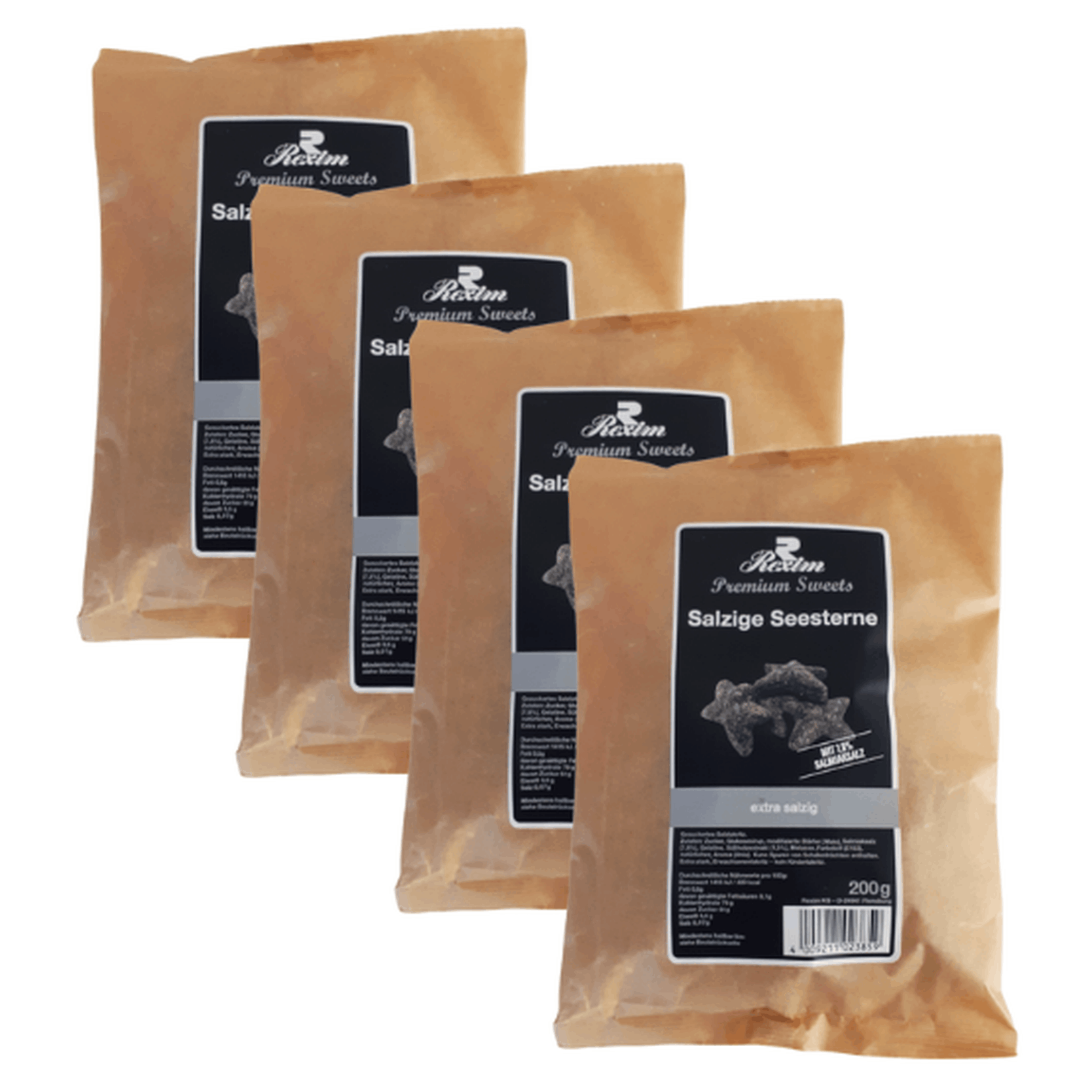 Image of Rexim Premium Sweets Salty Sea Stars 4 X 200g