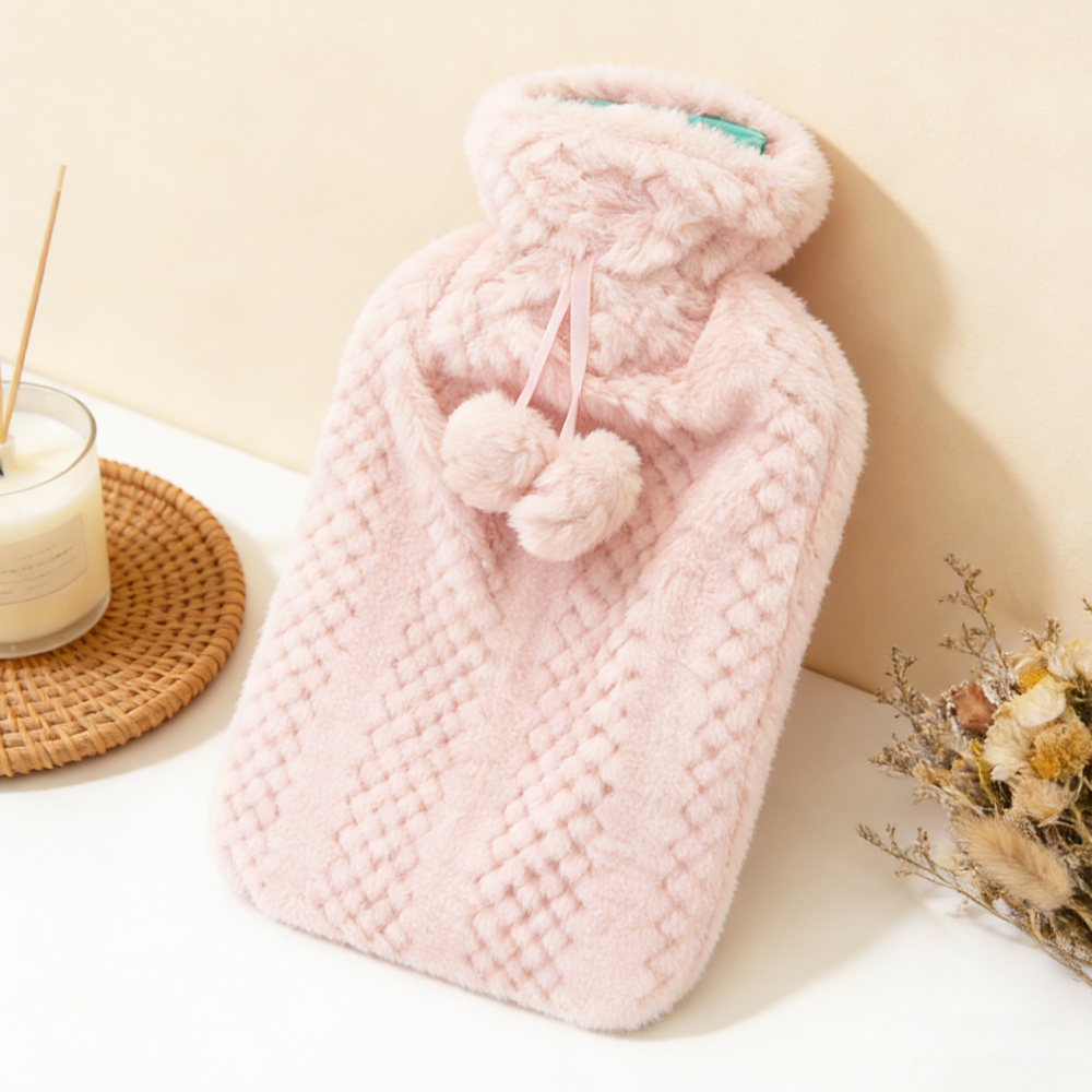 TEMU Bolsa de Agua Caliente 1750ml - Extra Gruesa - Duradero para Noches de Invierno - Dolor de Regla y Espalda - Ideal para Mujeres y Uso Familiar -