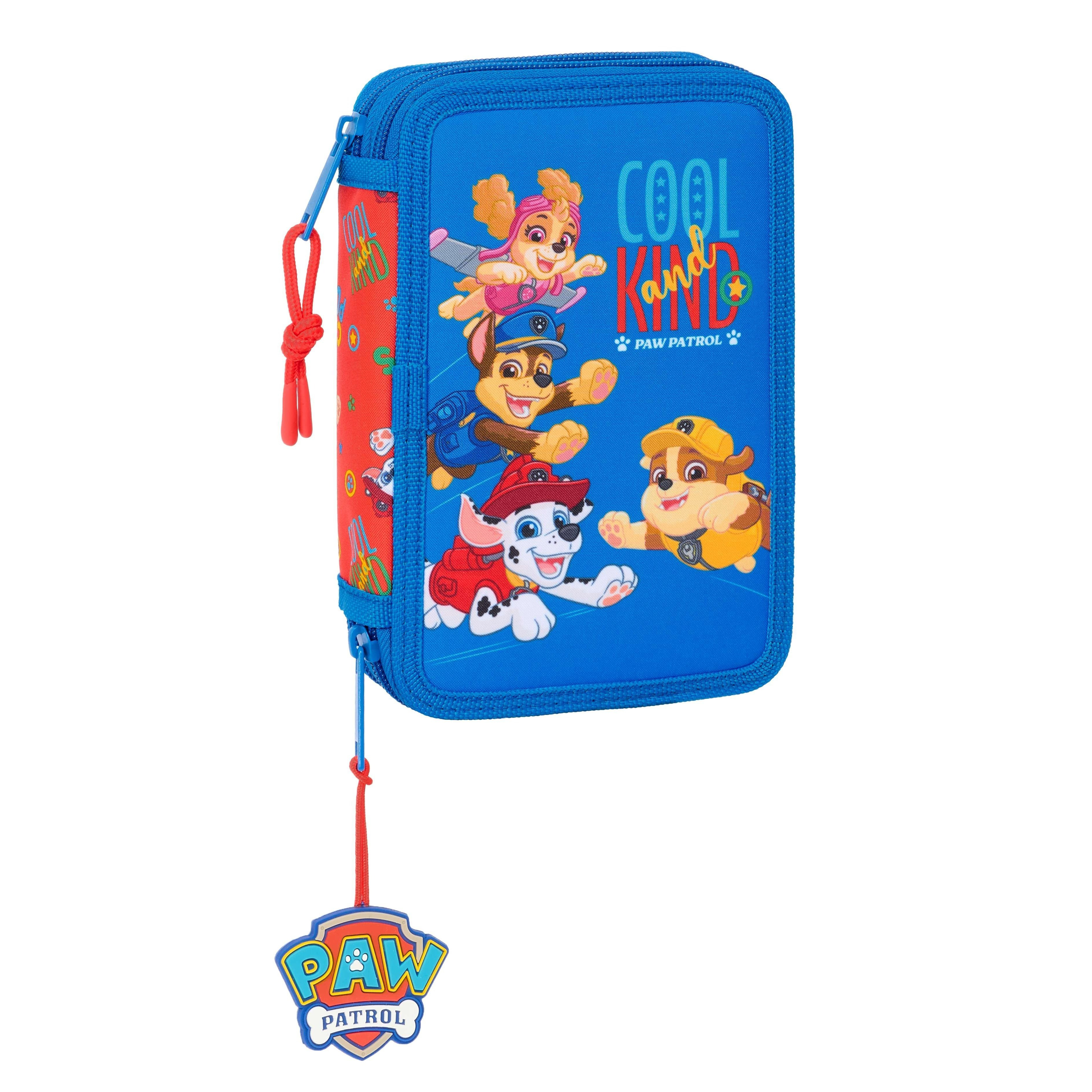 "cool" Pencil Case, School Pencil Pouch, 28-piece Set, 2 Compartments, Double-filled